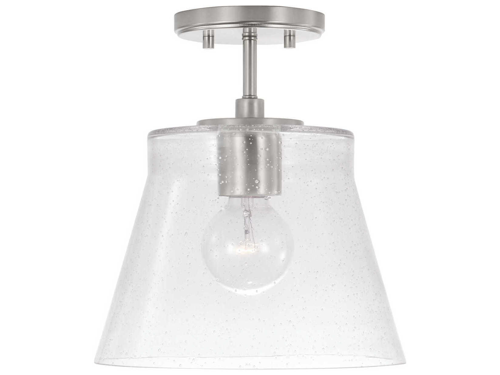 Capital Lighting Baker 1-Light Brushed Nickel Empire Mini Pendant