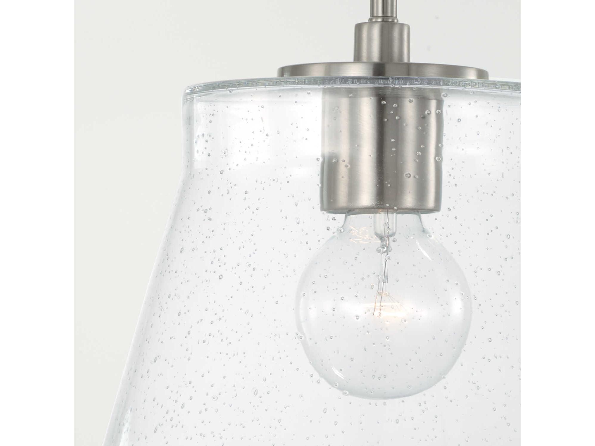 Capital Lighting Baker 1-Light Brushed Nickel Empire Mini Pendant