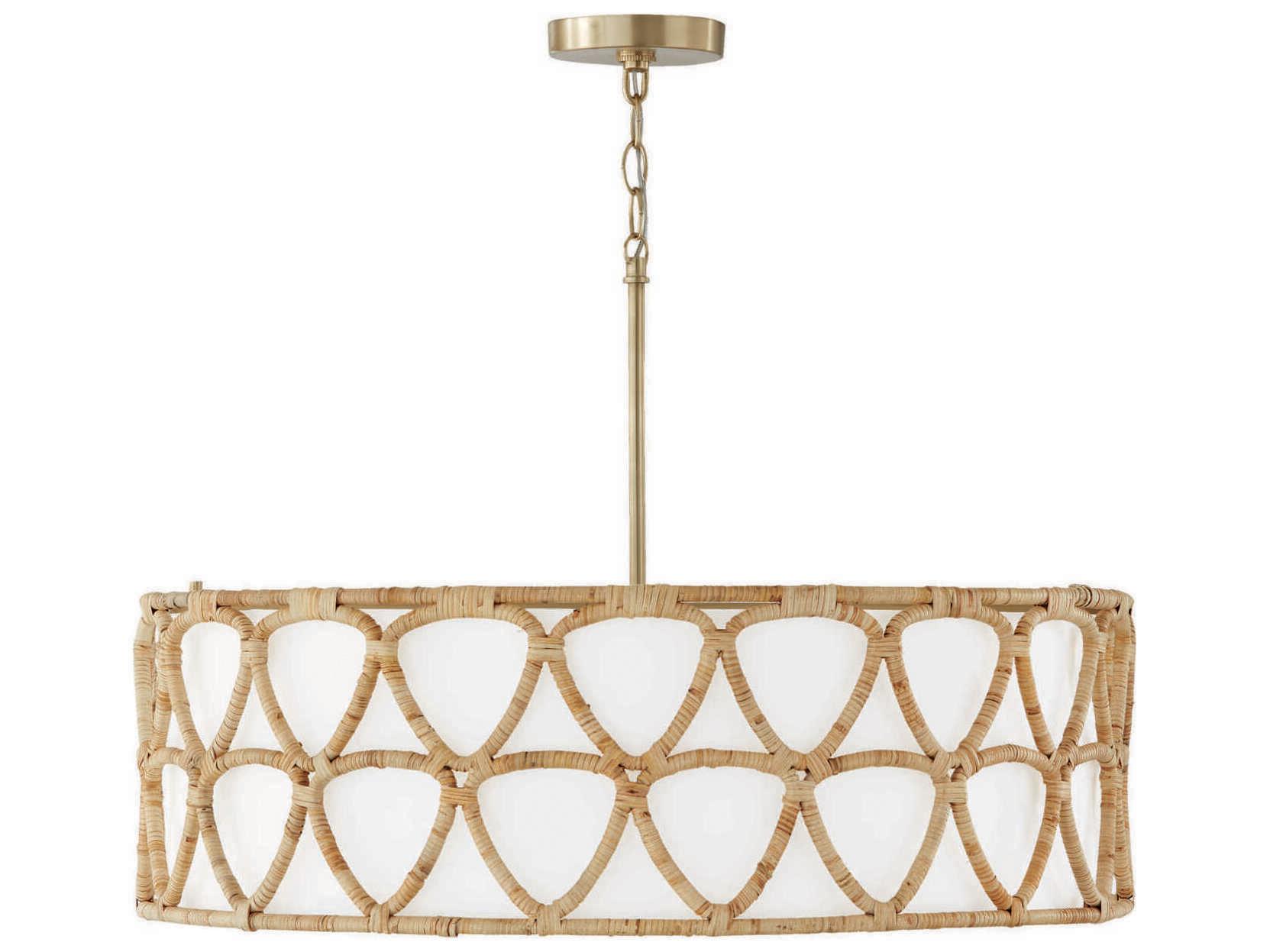 Capital Lighting Tulum 4-Light Matte Brass Pendant