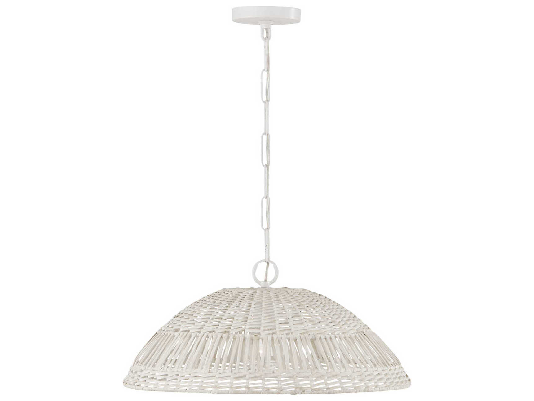 Capital Lighting Naomi 1-Light Chalk White Bowl Pendant