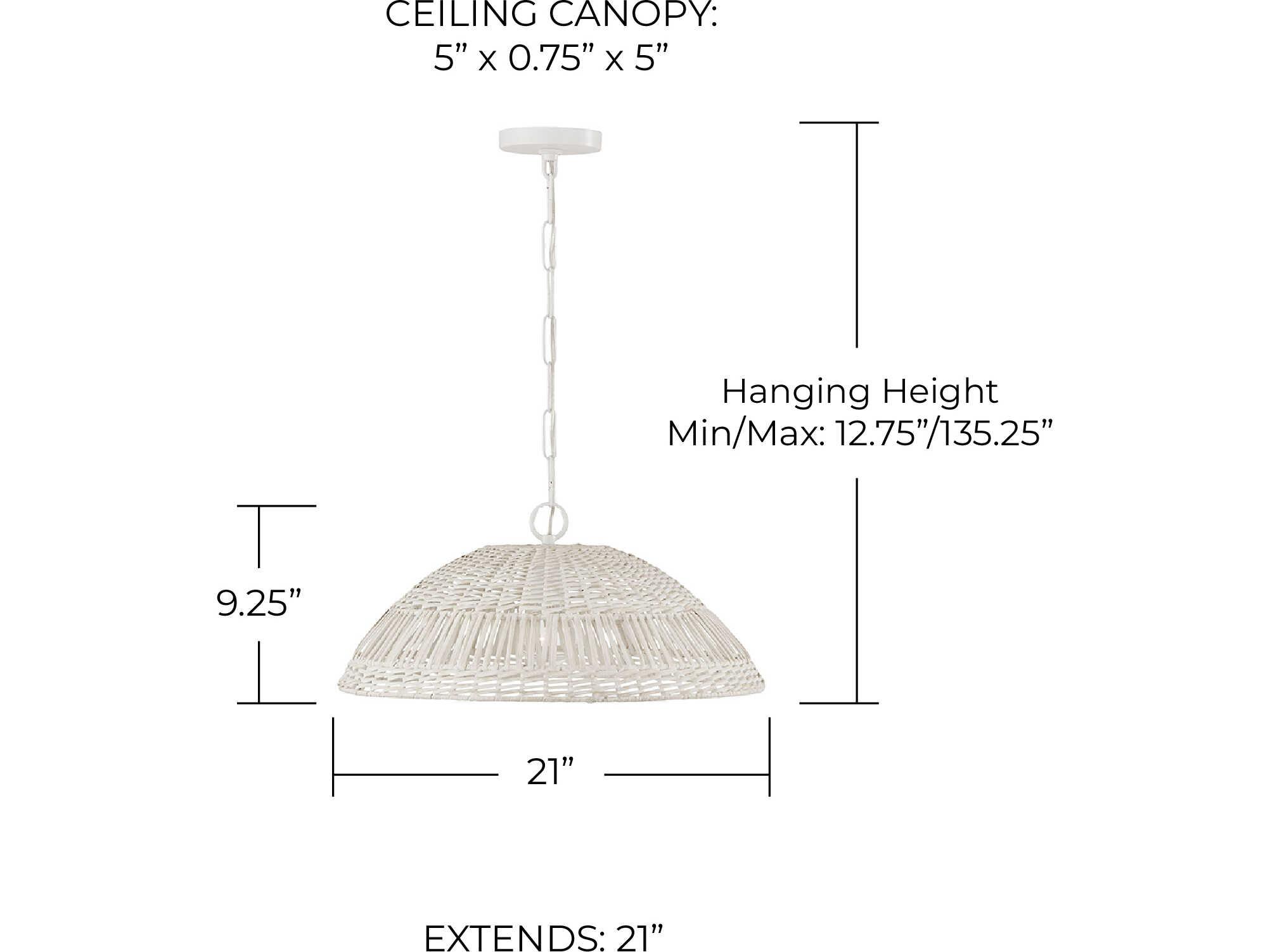 Capital Lighting Naomi 1-Light Chalk White Bowl Pendant