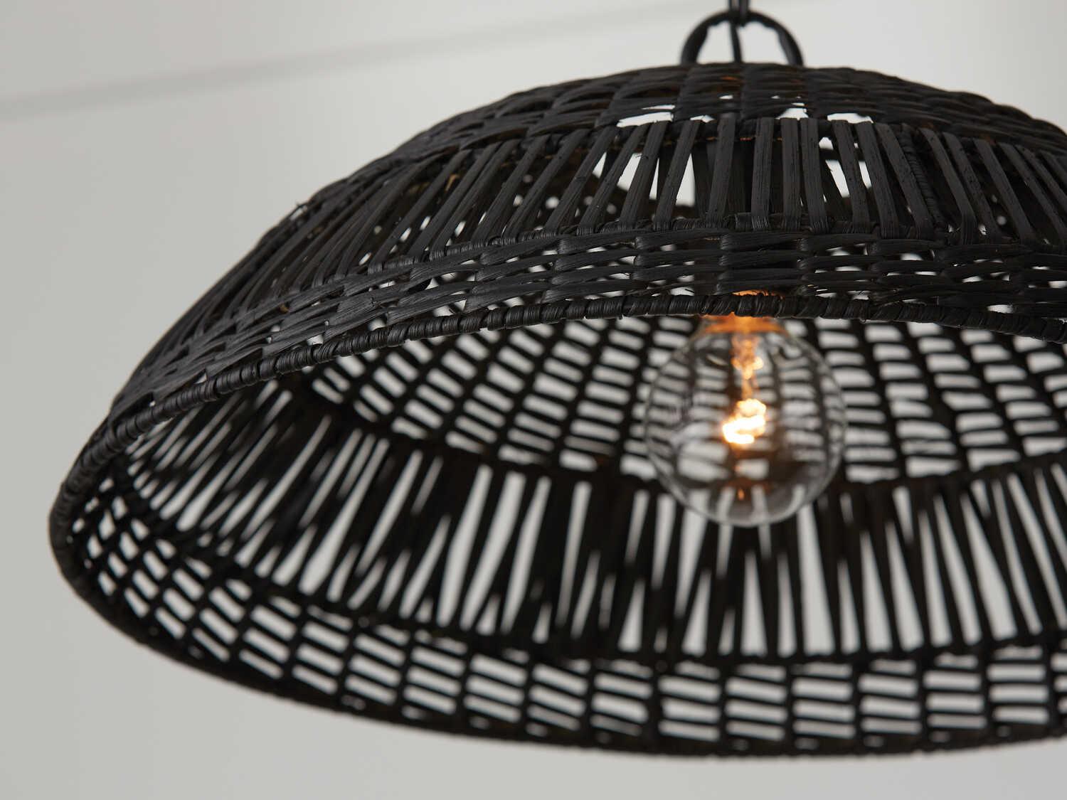 Capital Lighting Naomi 1-Light Matte Black Dome Pendant