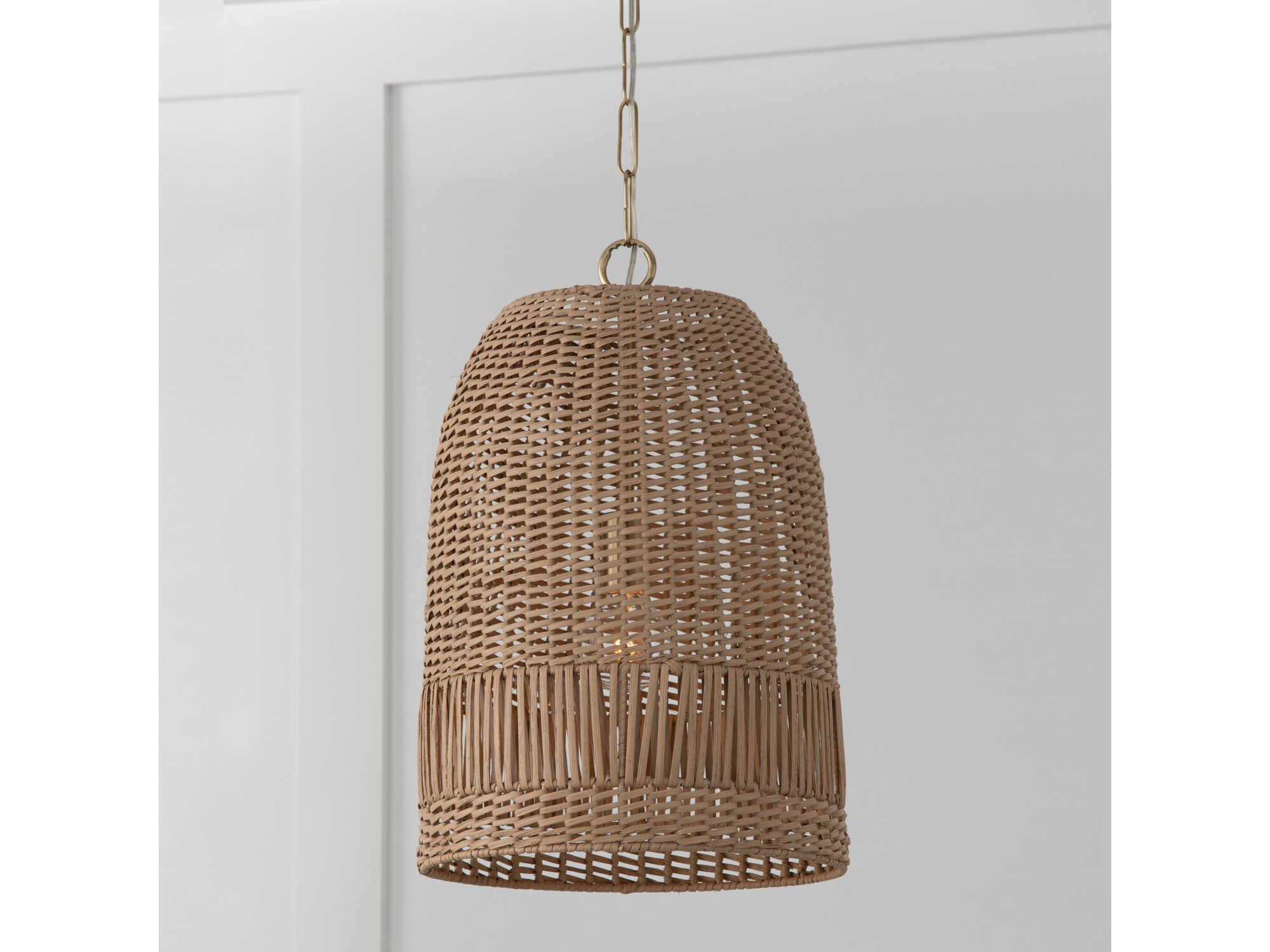 Capital Lighting Naomi 1-Light Matte Brass Dome Pendant