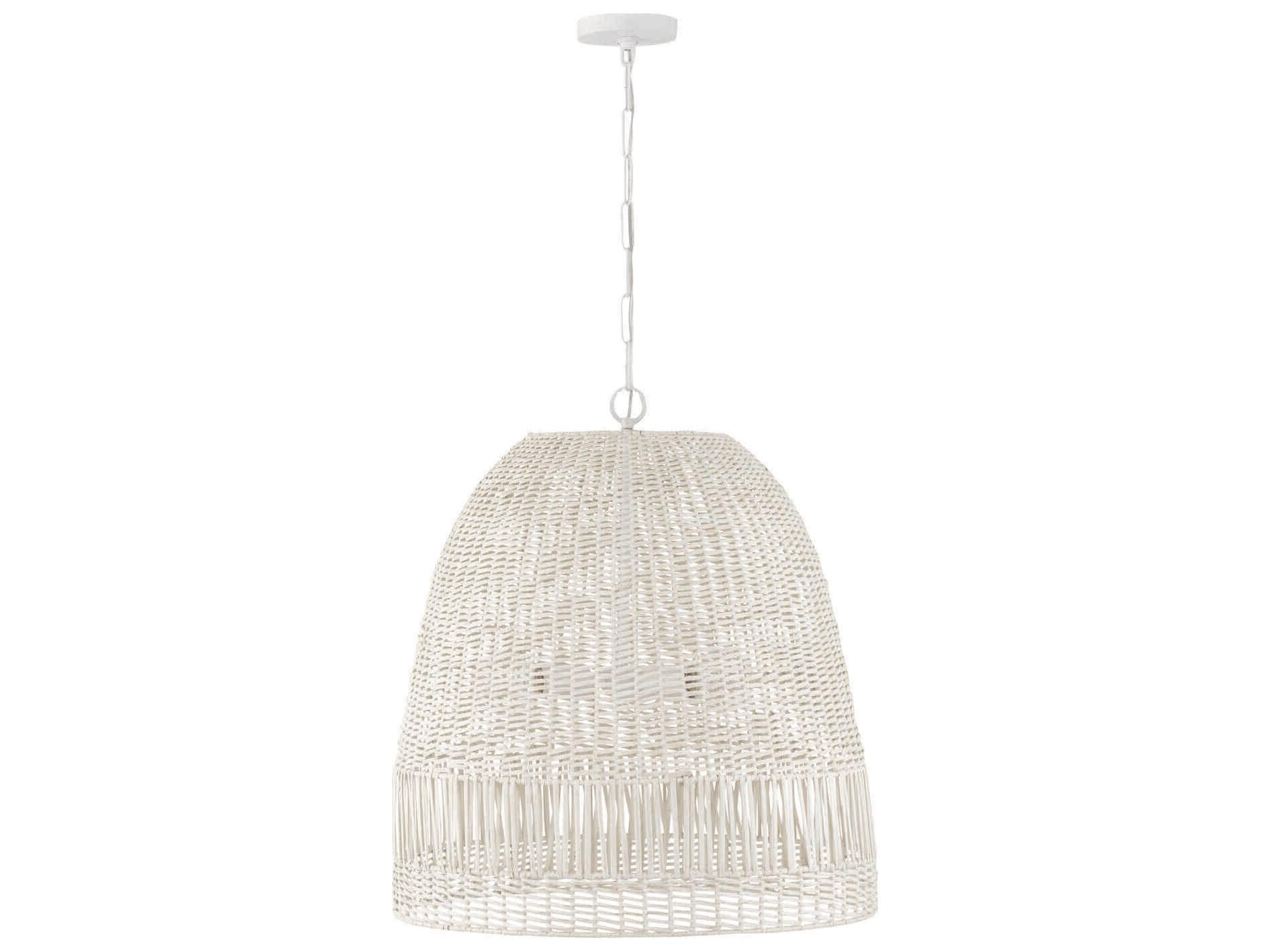 Capital Lighting Naomi 3-Light Chalk White Dome Pendant