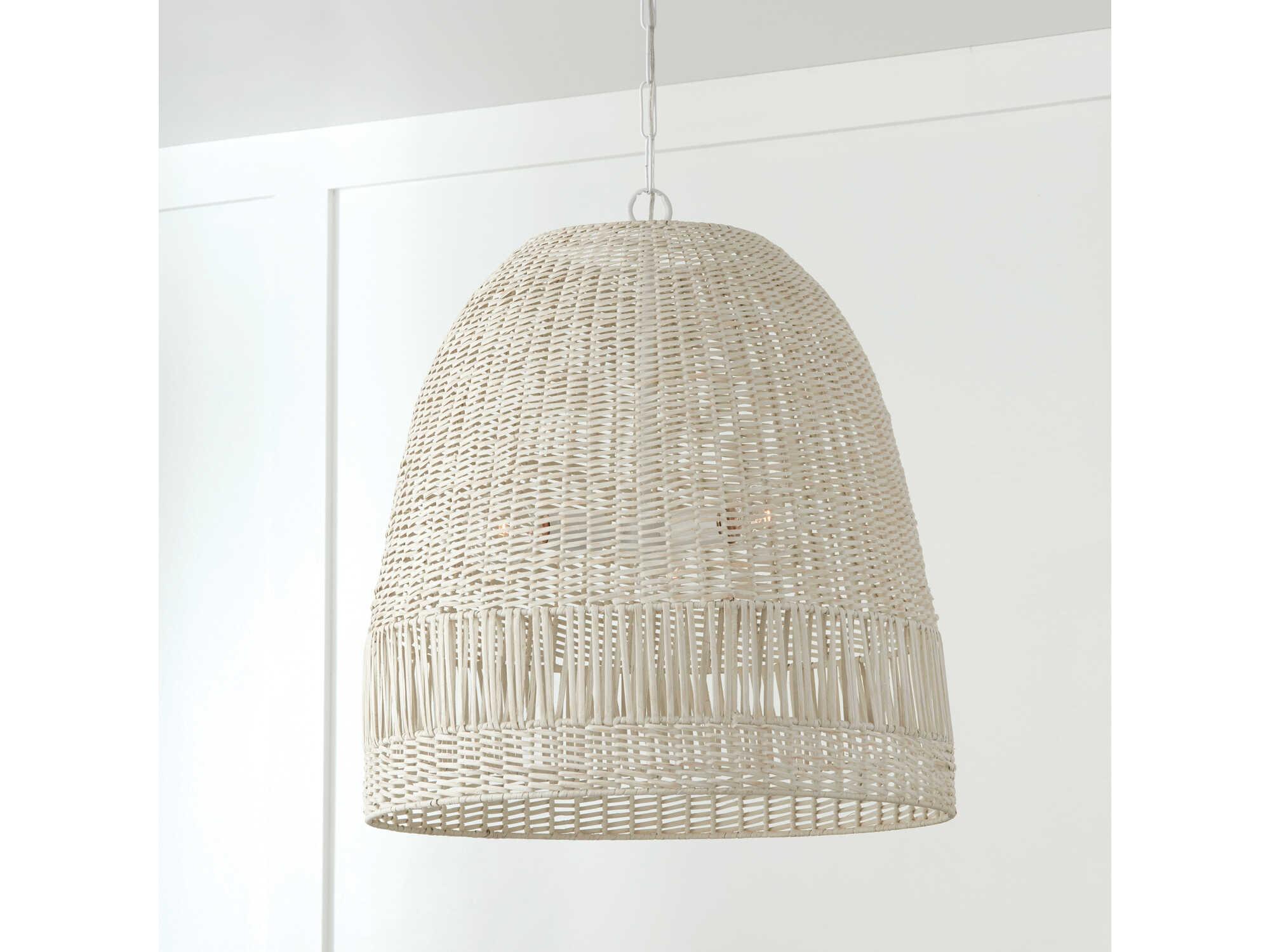 Capital Lighting Naomi 3-Light Chalk White Dome Pendant