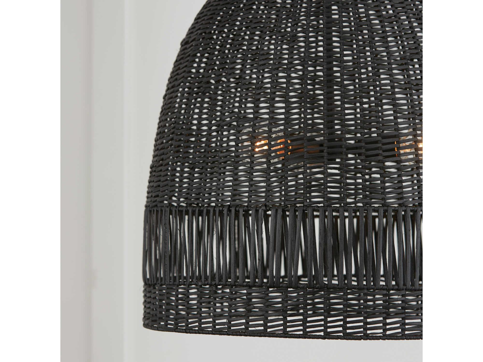 Capital Lighting Naomi 3-Light Matte Black Dome Pendant