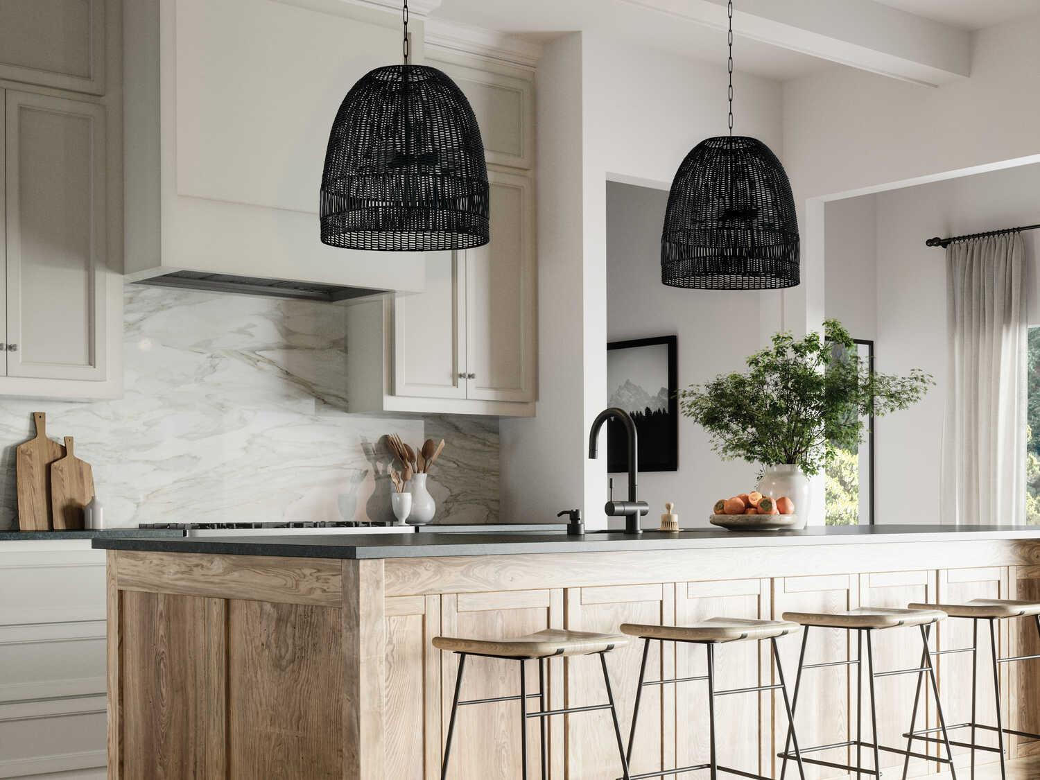 Capital Lighting Naomi 3-Light Matte Black Dome Pendant