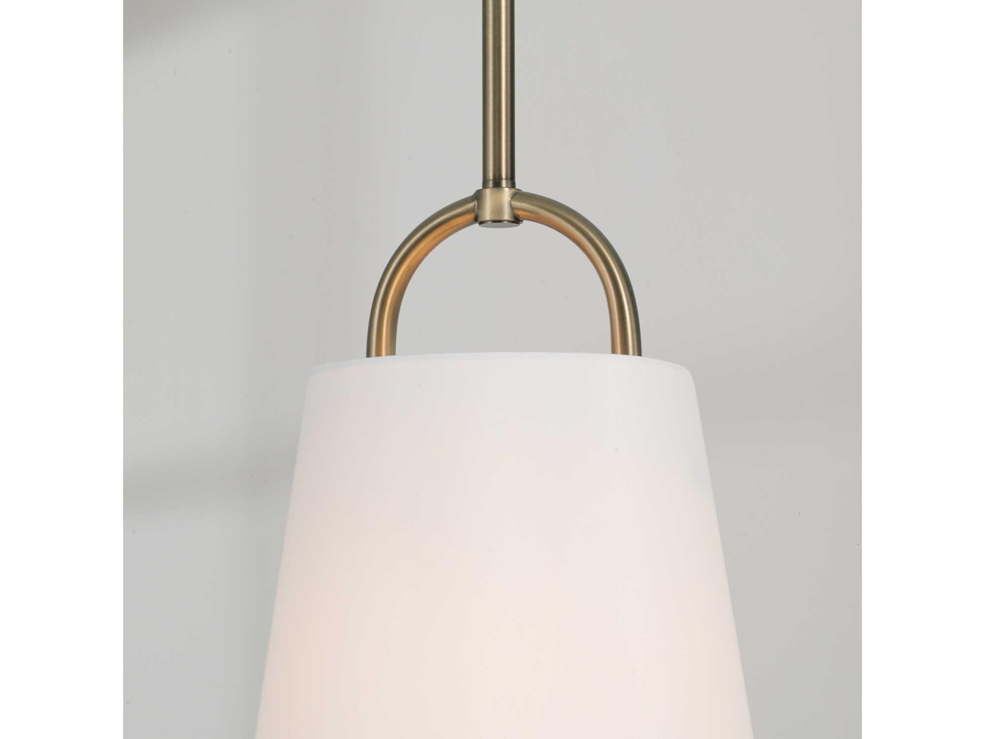 Capital Lighting Brody 1-Light Aged Brass Empire Mini Pendant