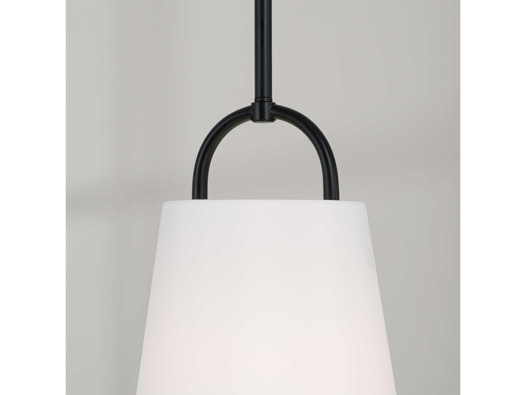 Capital Lighting Brody 1-Light Matte Black Empire Mini Pendant