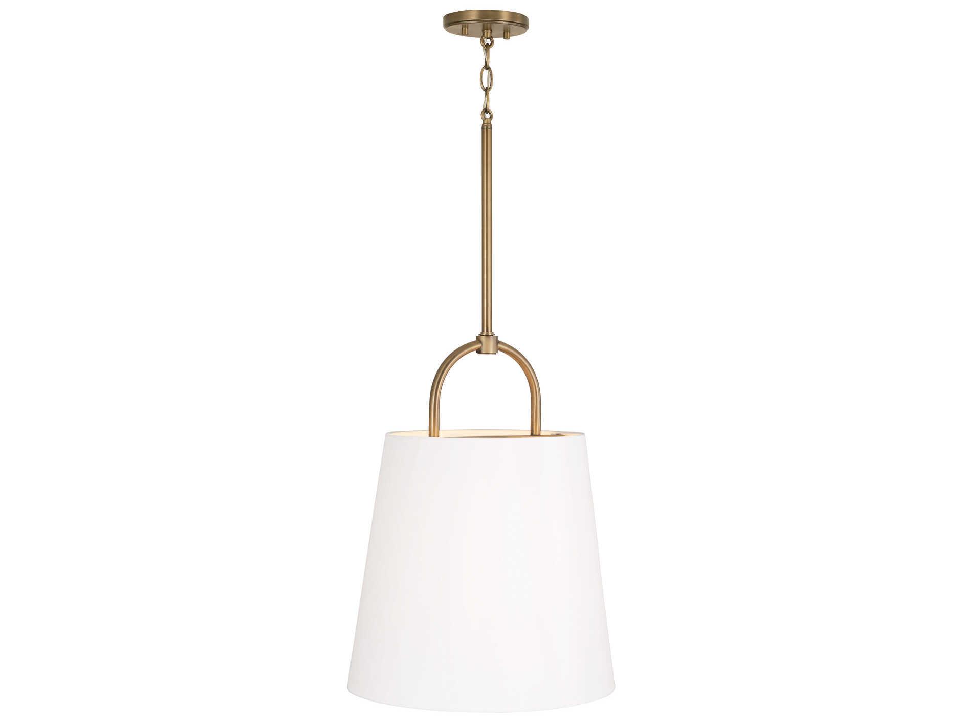 Capital Lighting Brody 1-Light Aged Brass Empire Pendant