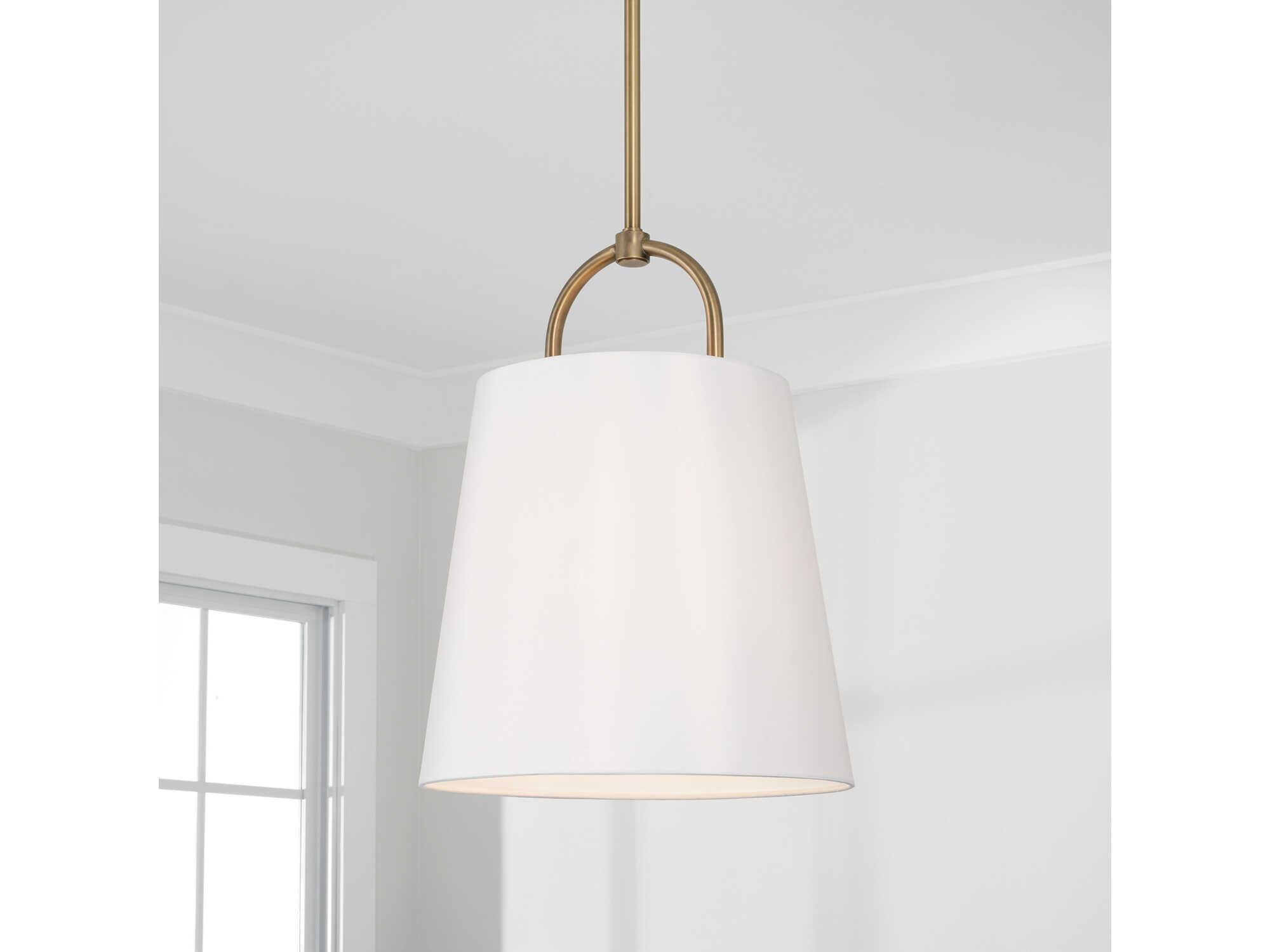Capital Lighting Brody 1-Light Aged Brass Empire Pendant