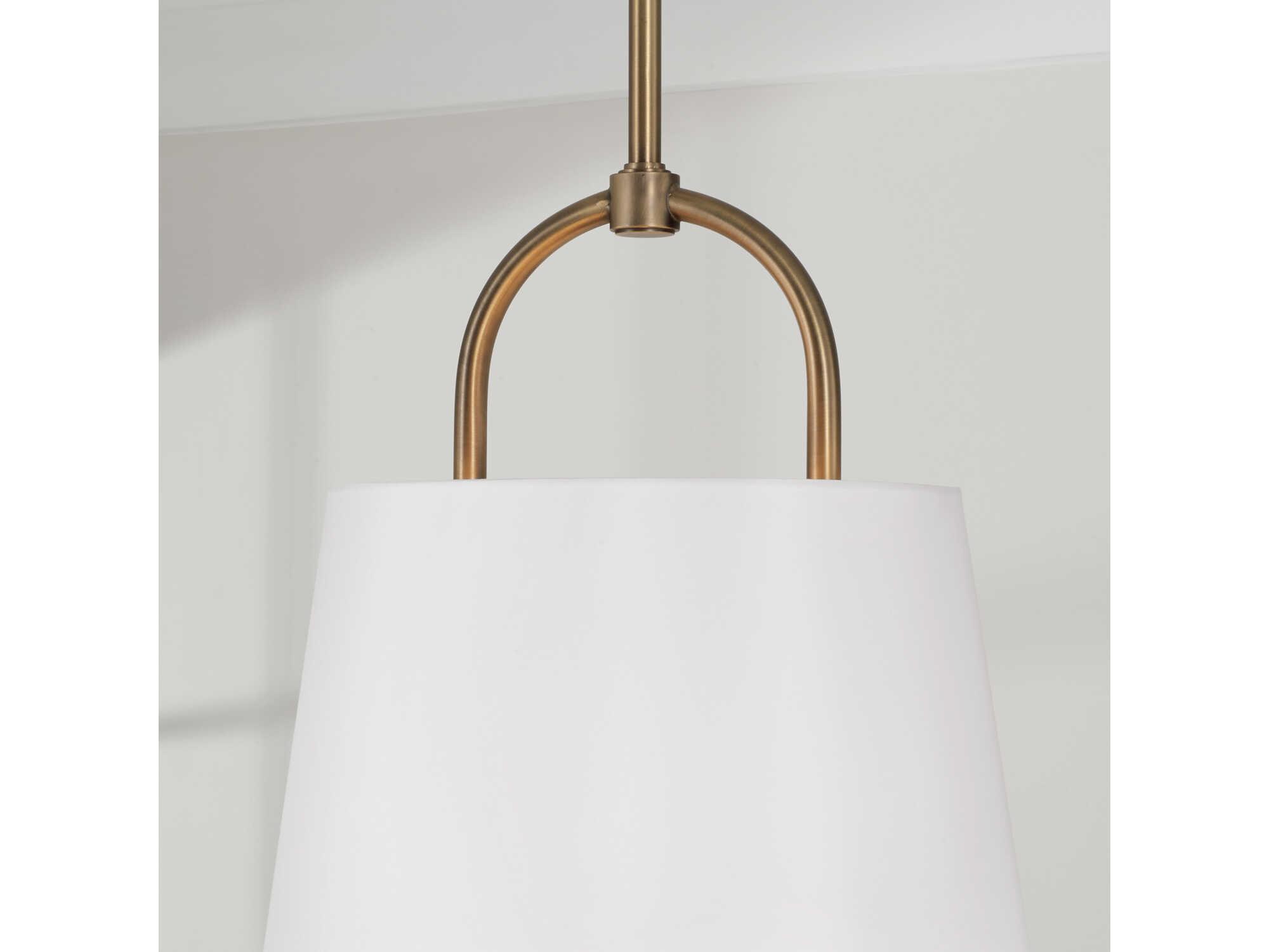 Capital Lighting Brody 1-Light Aged Brass Empire Pendant