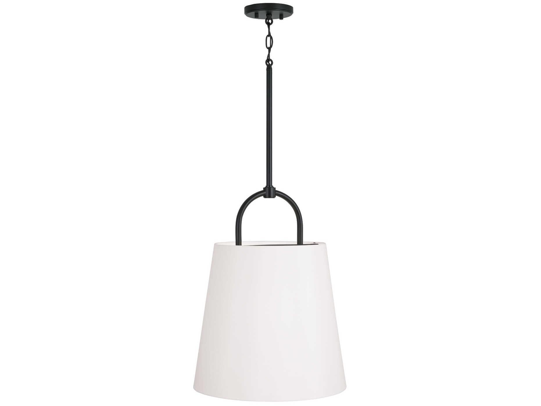Capital Lighting Brody 1-Light Matte Black Empire Pendant