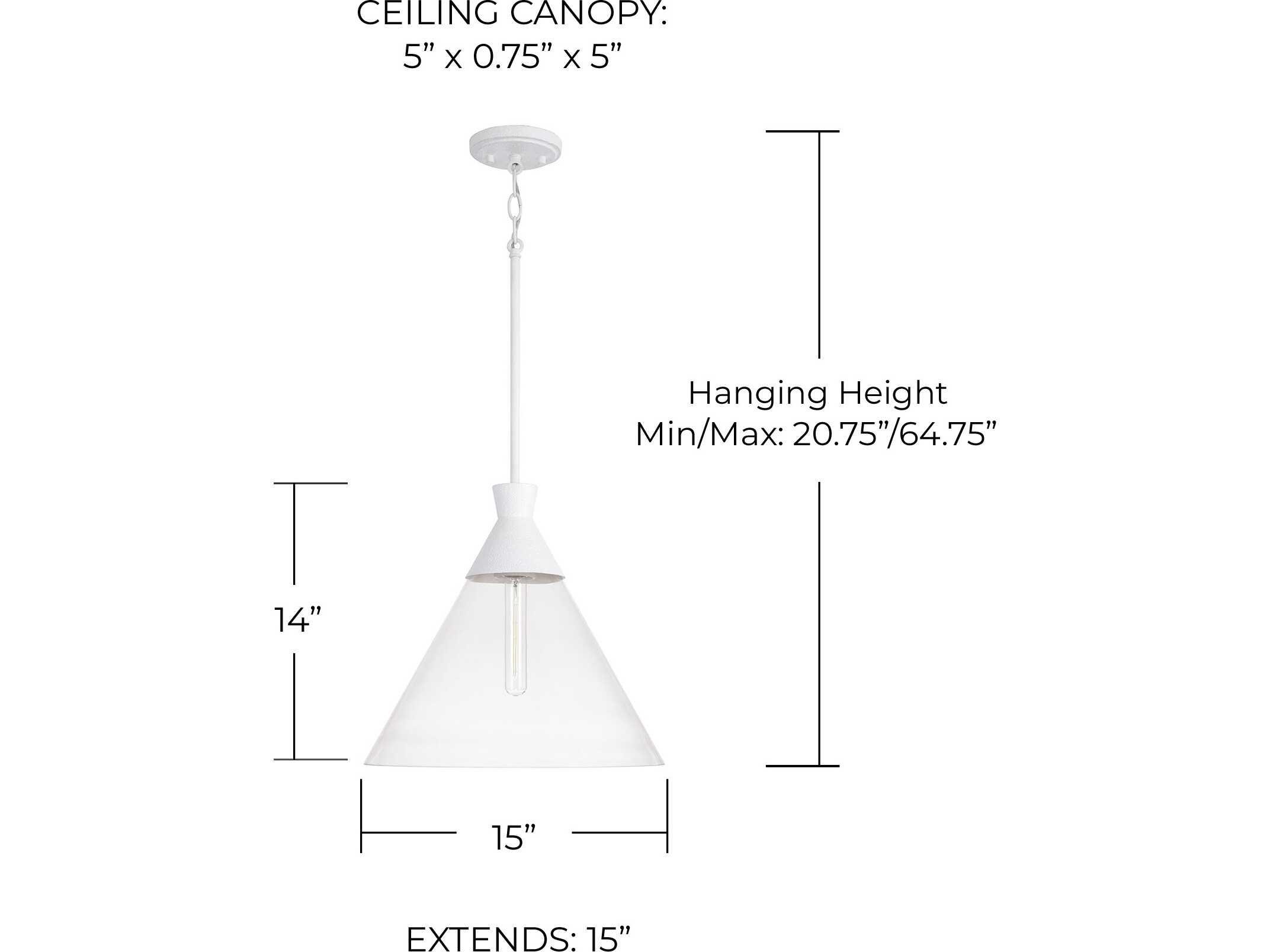 Capital Lighting Paloma 1-Light Textured White Glass Pendant