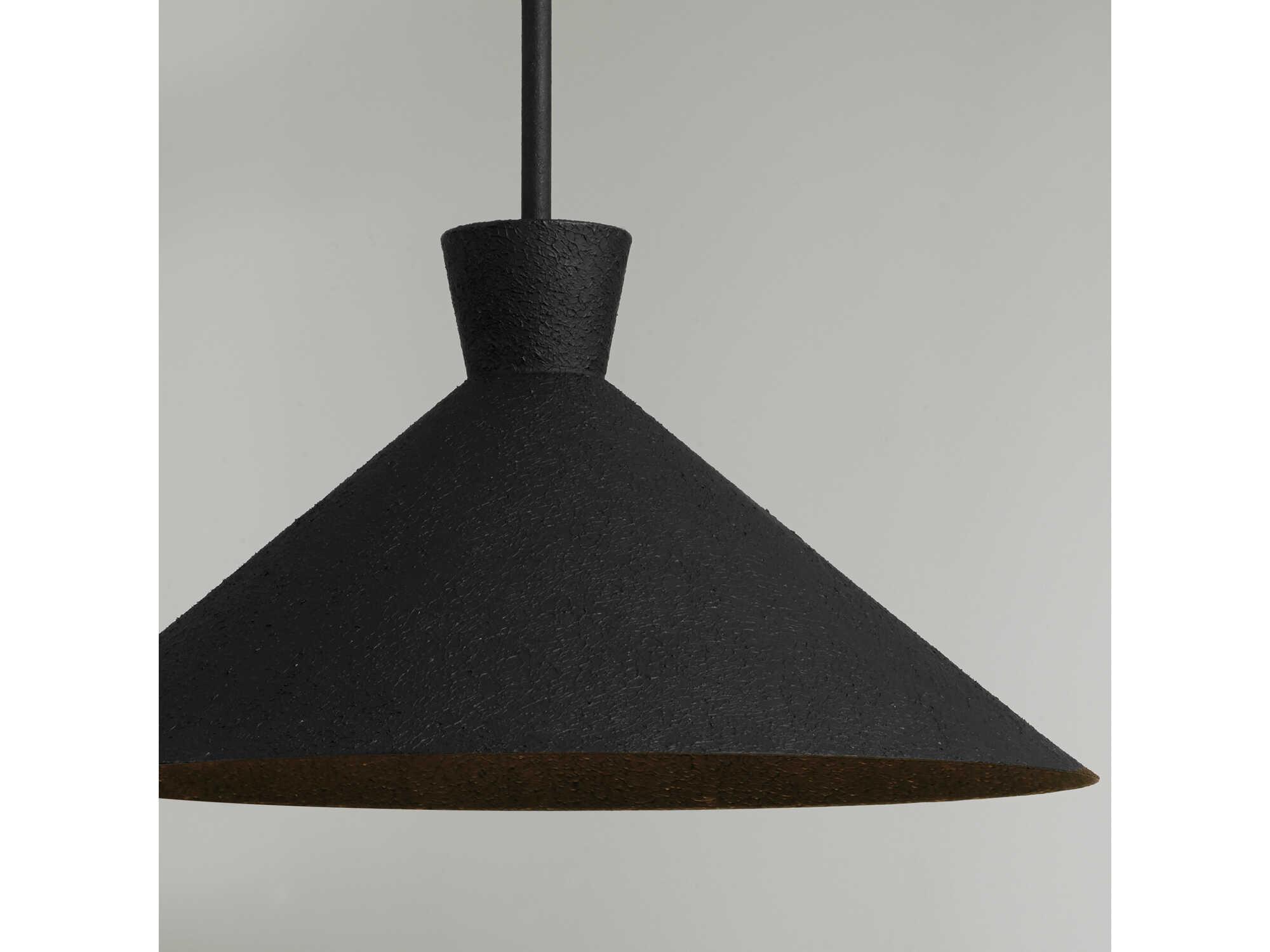 Capital Lighting Paloma 1-Light Textured Black Pendant