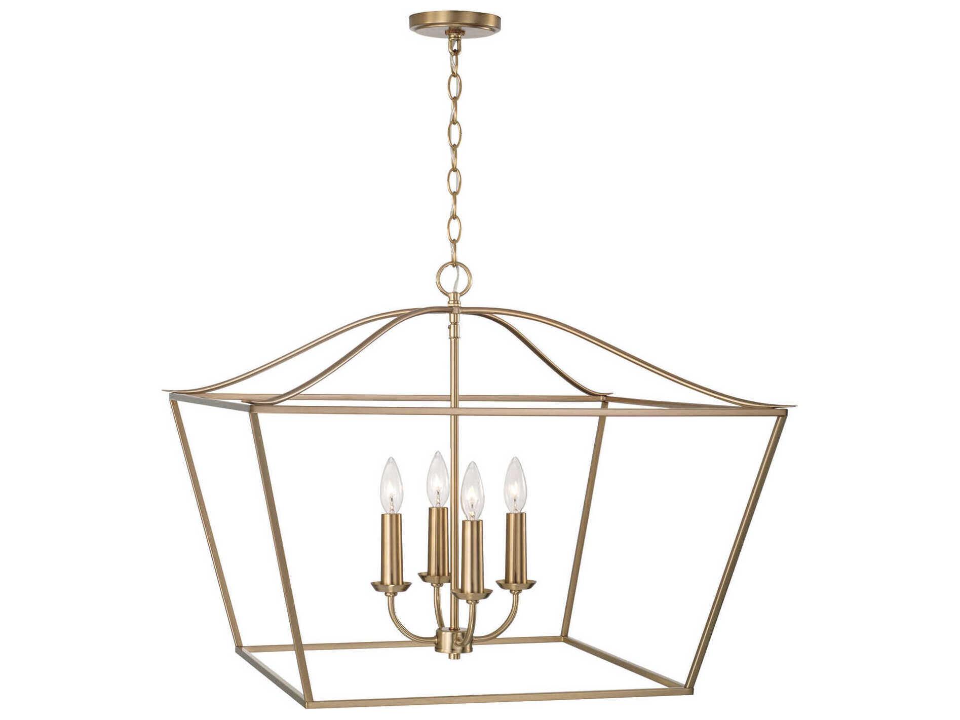 Capital Lighting Grady 4-Light Matte Brass Pendant