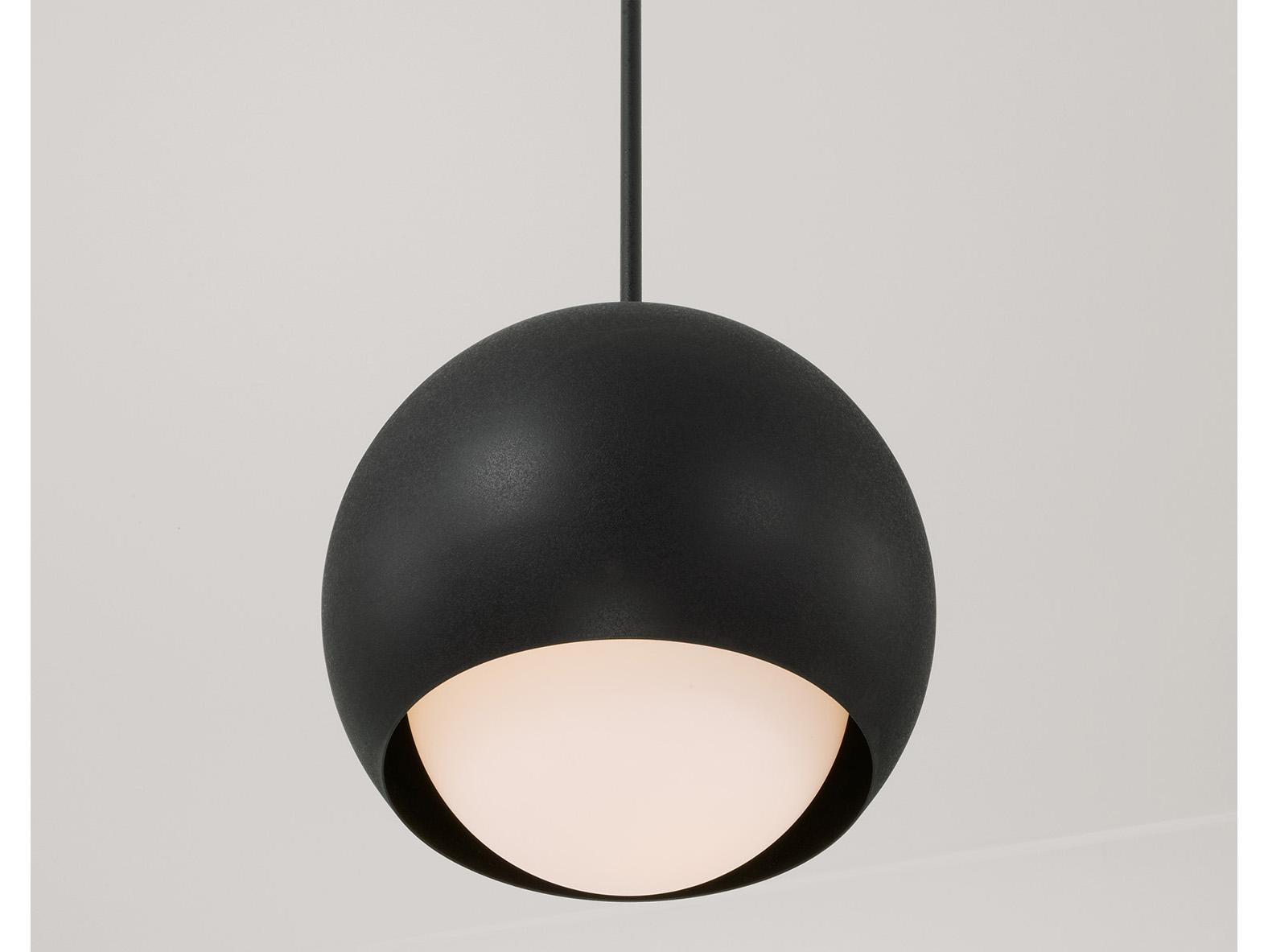 Capital Lighting Dolby 1-Light Black Iron Globe Mini Pendant