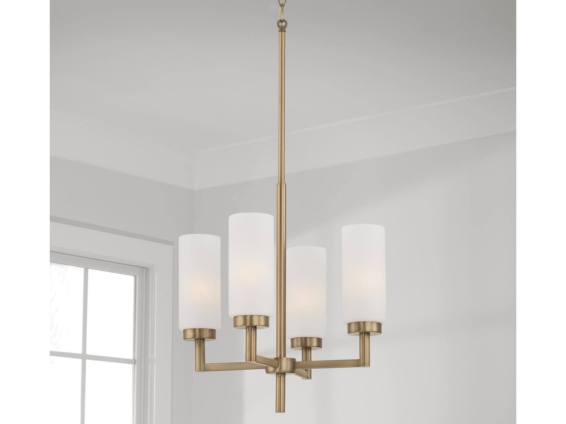 Capital Lighting Alyssa 4-Light Aged Brass Pendant