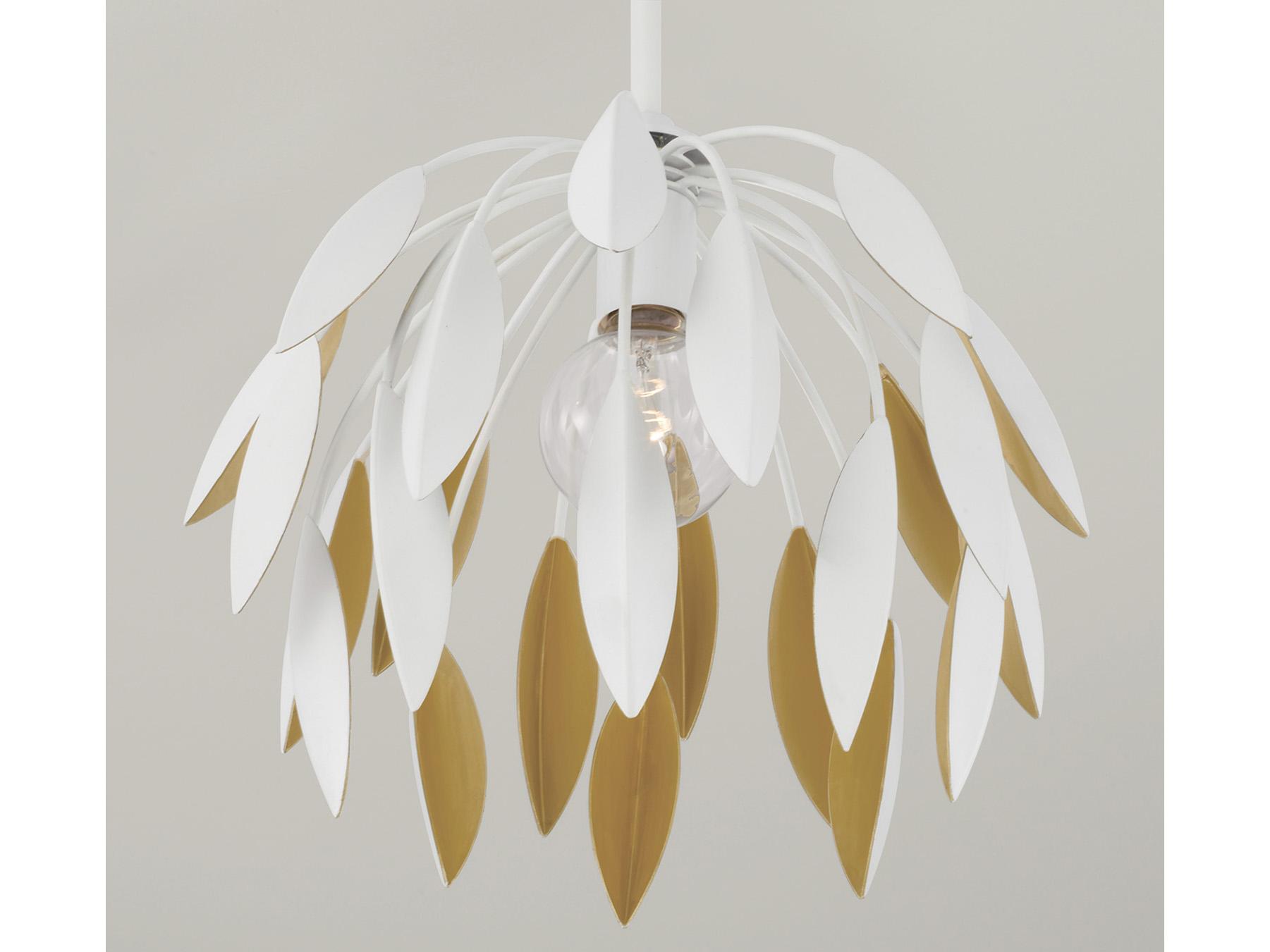 Capital Lighting Margeaux 1-Light Matte White Dome Pendant