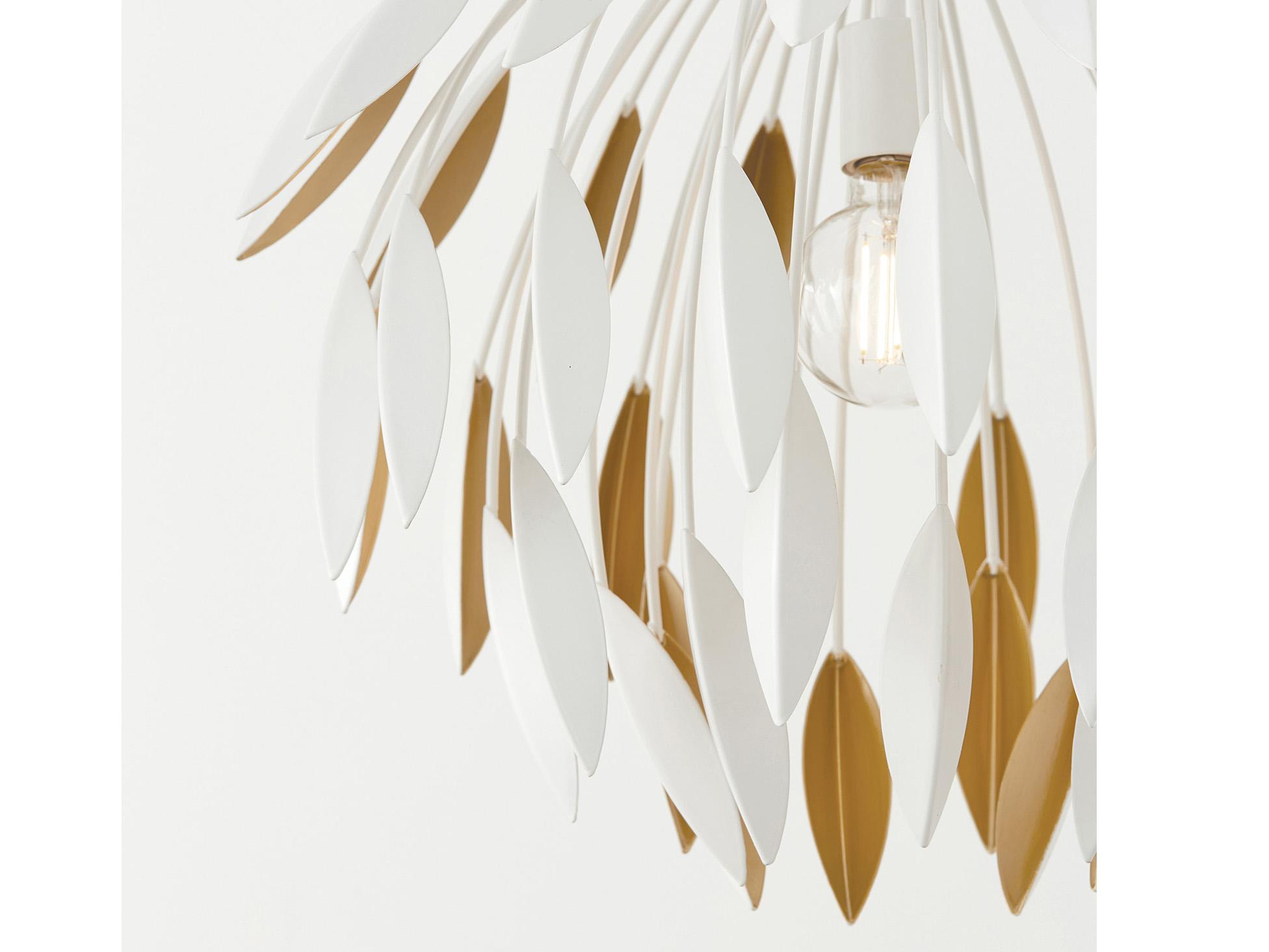 Capital Lighting Margeaux 1-Light Matte White Dome Pendant