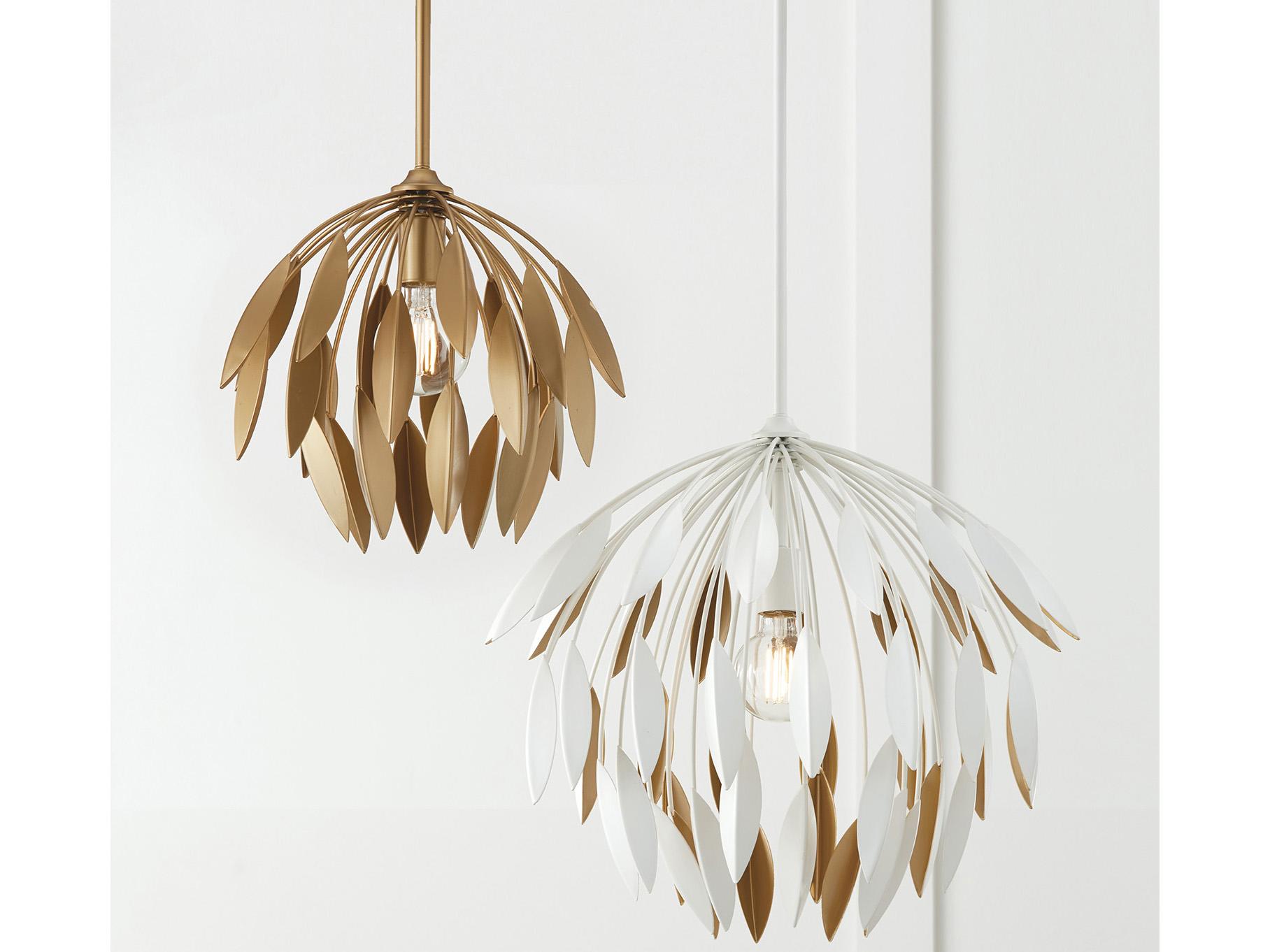 Capital Lighting Margeaux 1-Light Matte White Dome Pendant