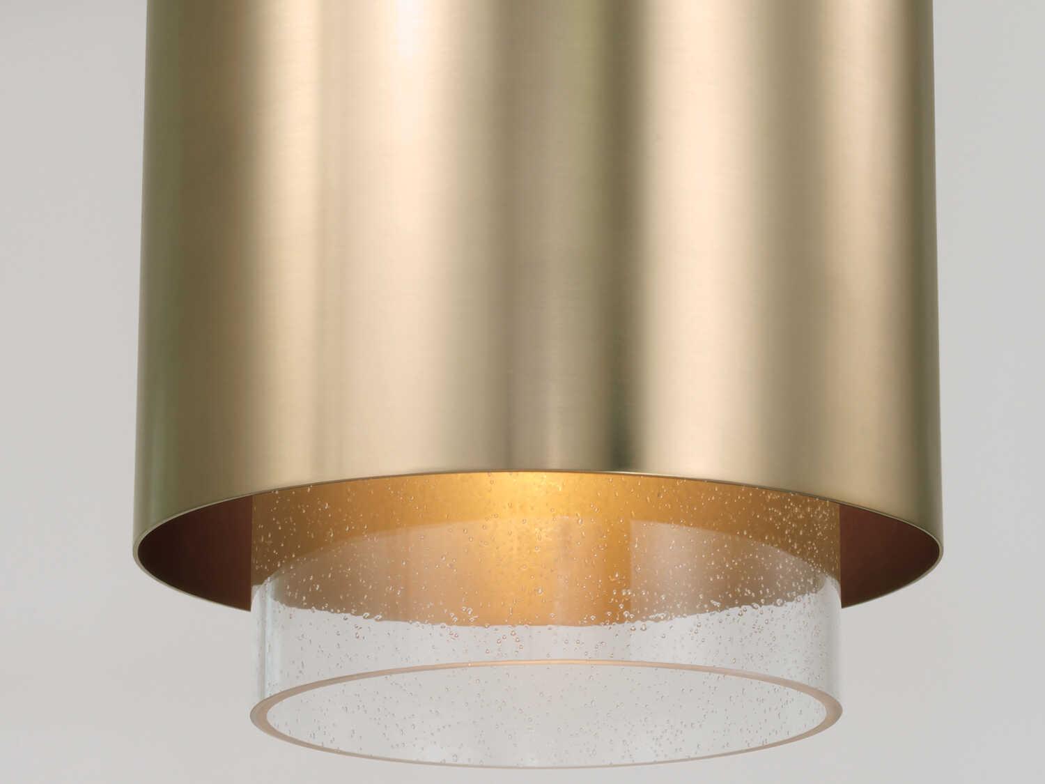Capital Lighting Weller 1-Light Matte Brass Cylinder Mini Pendant