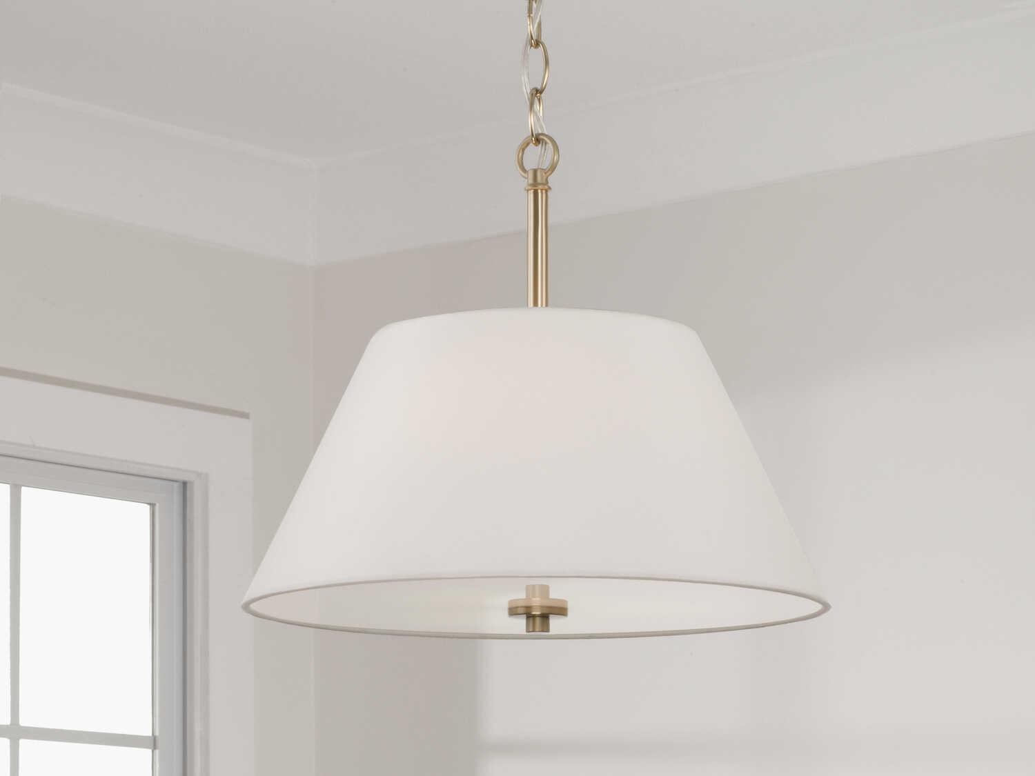 Capital Lighting Parson 3-Light Matte Brass Pendant