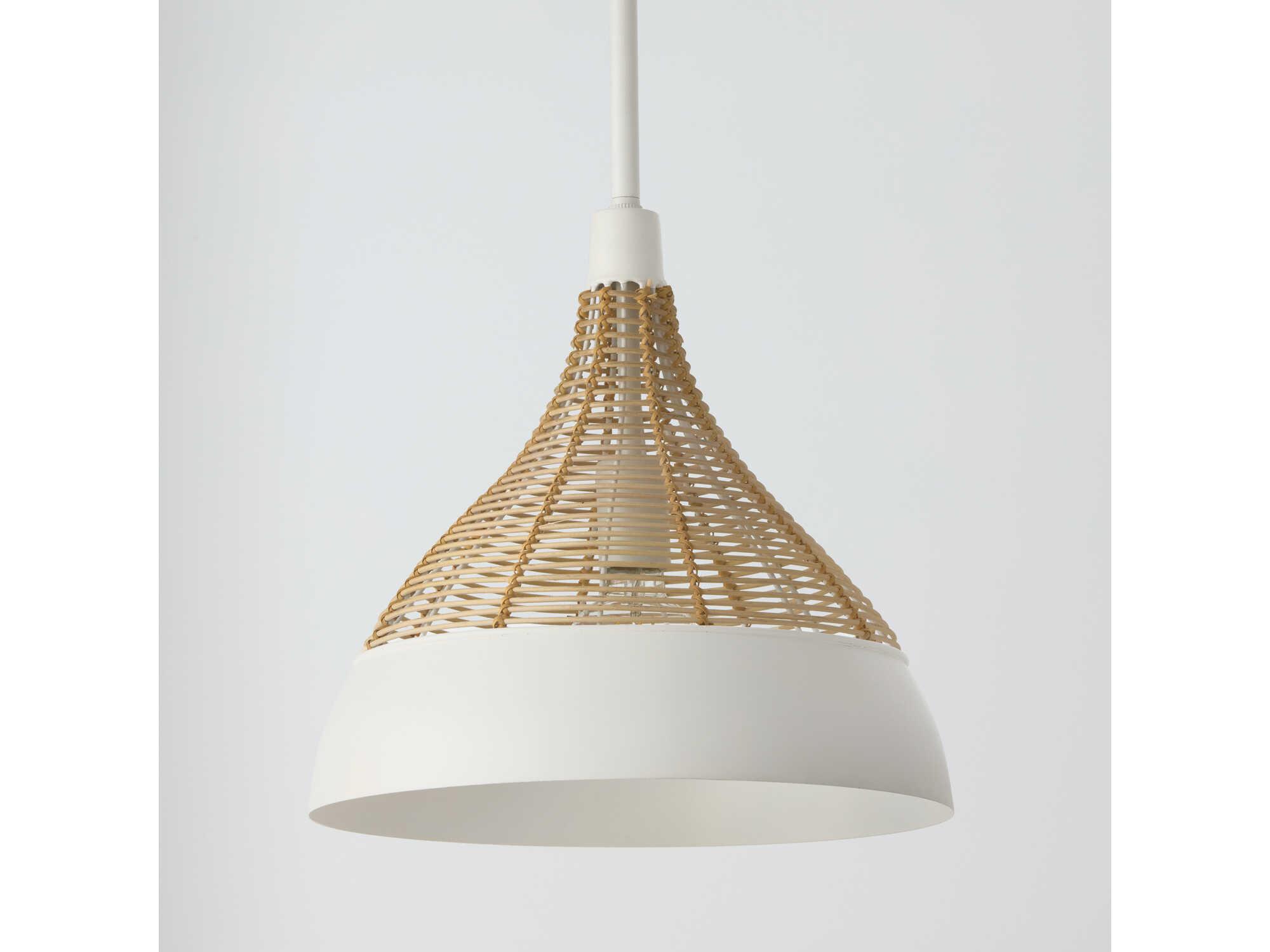 Capital Lighting Kali 1-Light Matte White Pendant