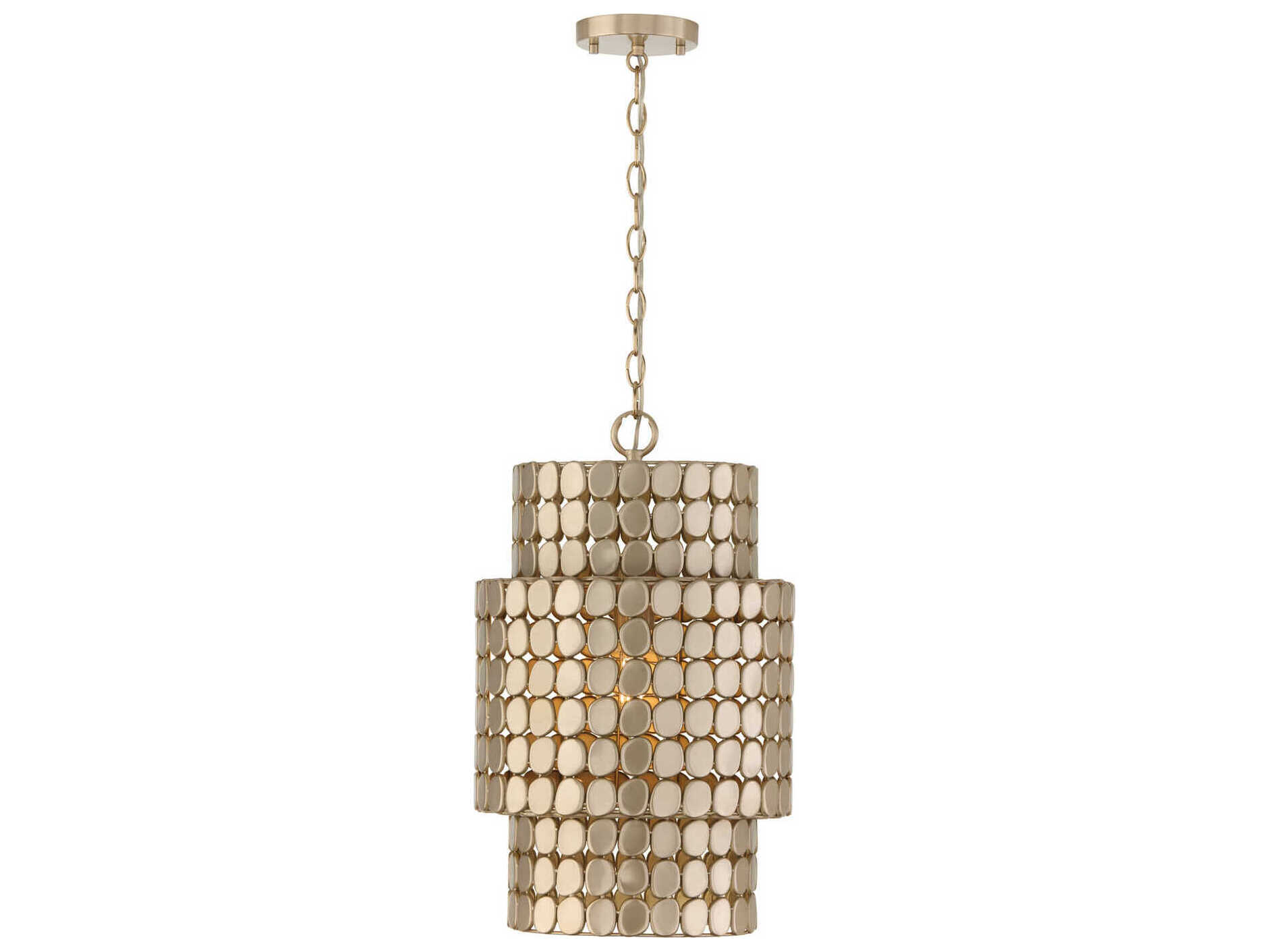 Capital Lighting Eliana 1-Light Champagne Brass Pendant