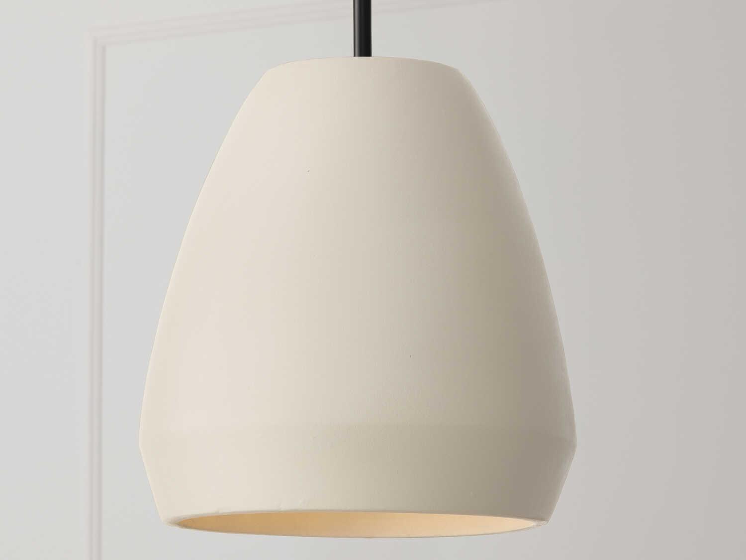 Capital Lighting Della 1-Light Terracotta Ivory Off White Dome Pendant
