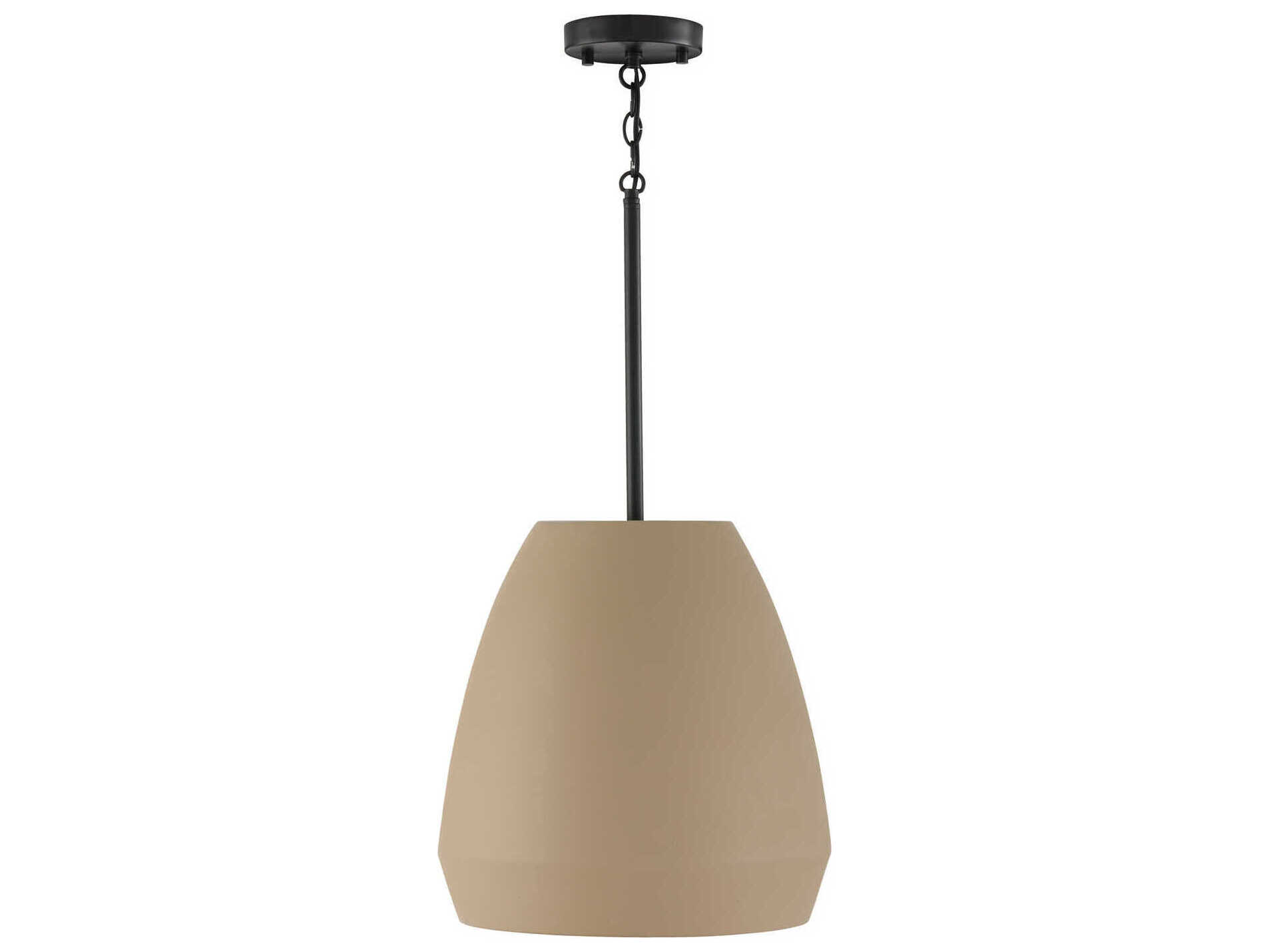 Capital Lighting Della 1-Light Terracotta Sand Brown Dome Pendant