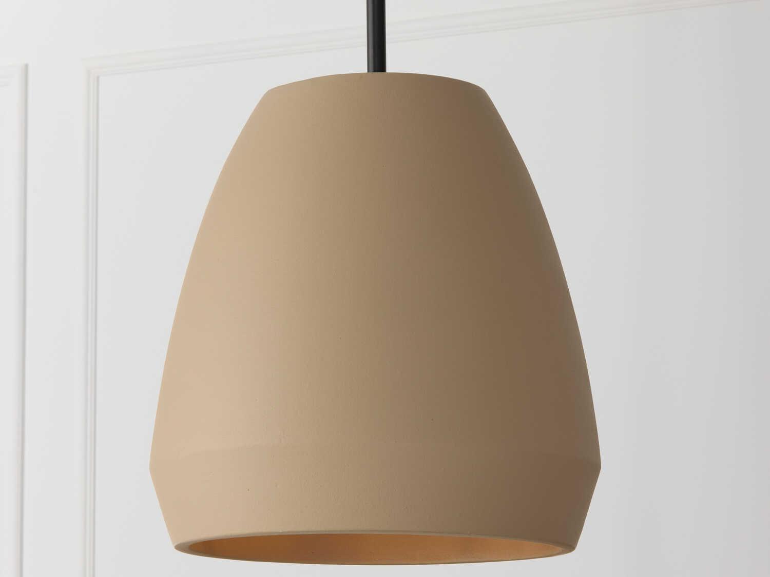 Capital Lighting Della 1-Light Terracotta Sand Brown Dome Pendant
