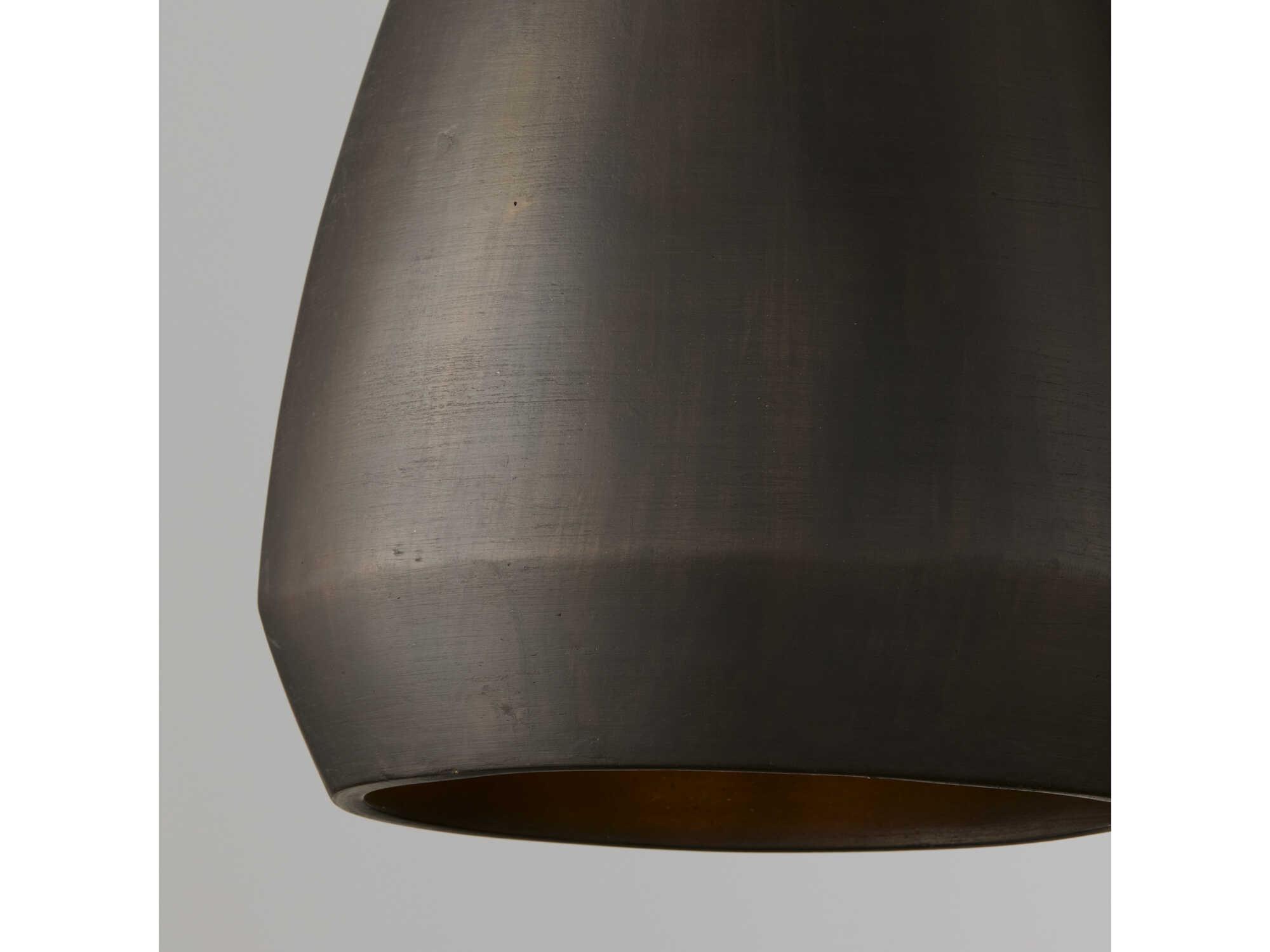 Capital Lighting Della 1-Light Terracotta Umber Black Dome Pendant