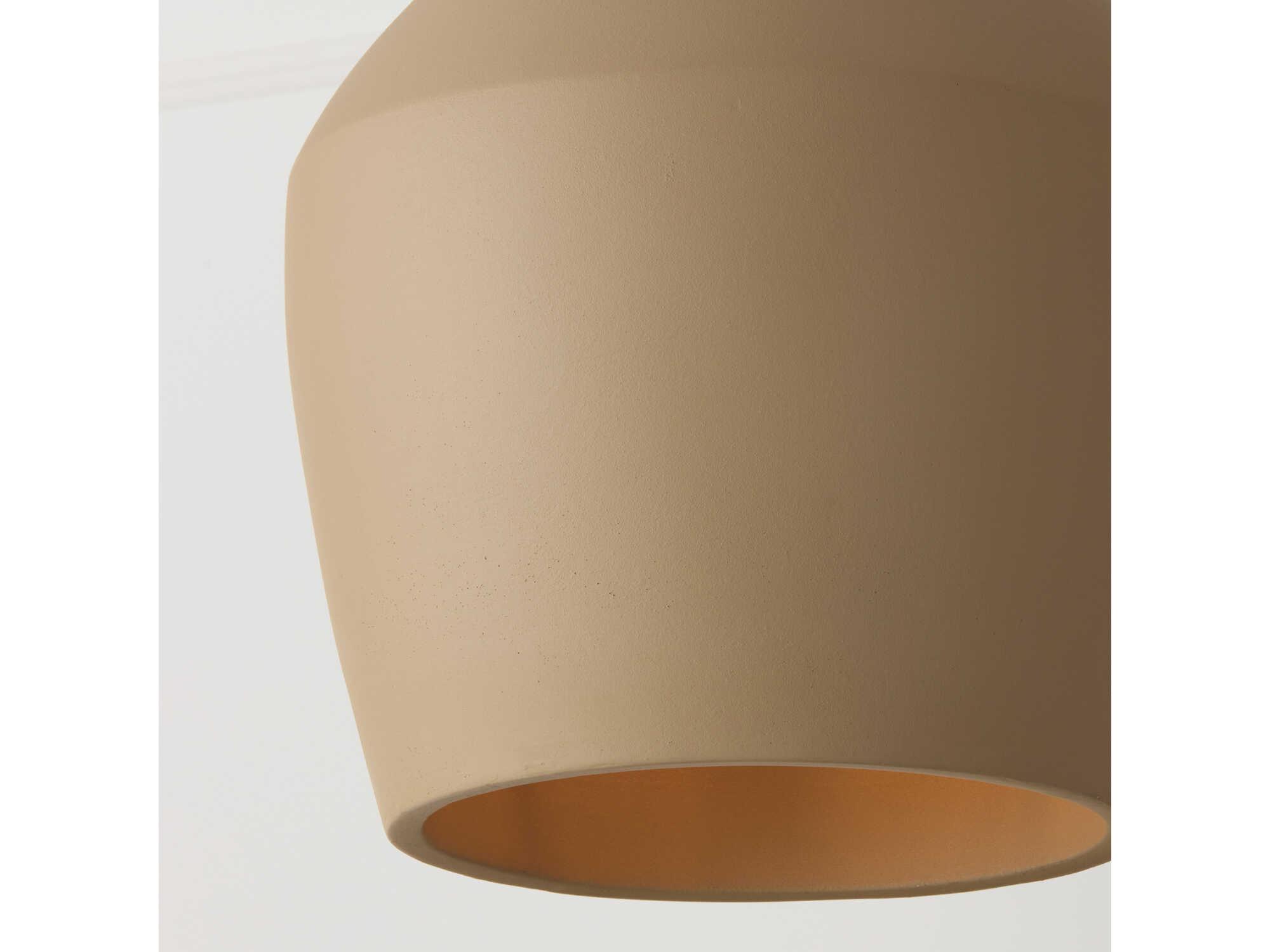 Capital Lighting Della 1-Light Terracotta Sand Brown Dome Pendant