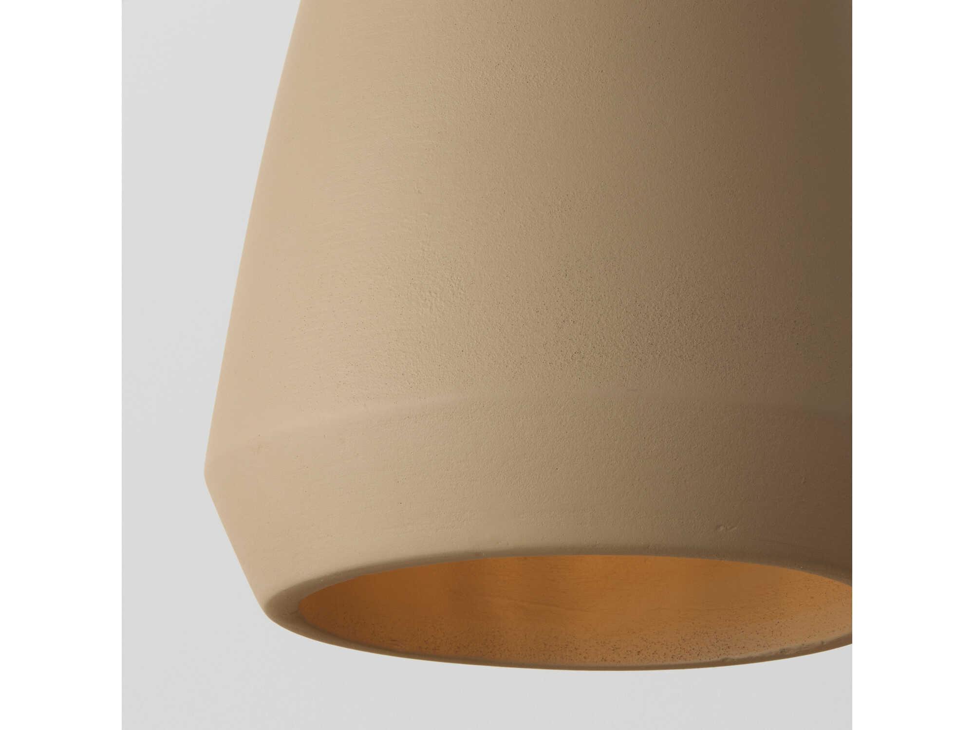 Capital Lighting Della 1-Light Terracotta Sand Brown Dome Mini Pendant