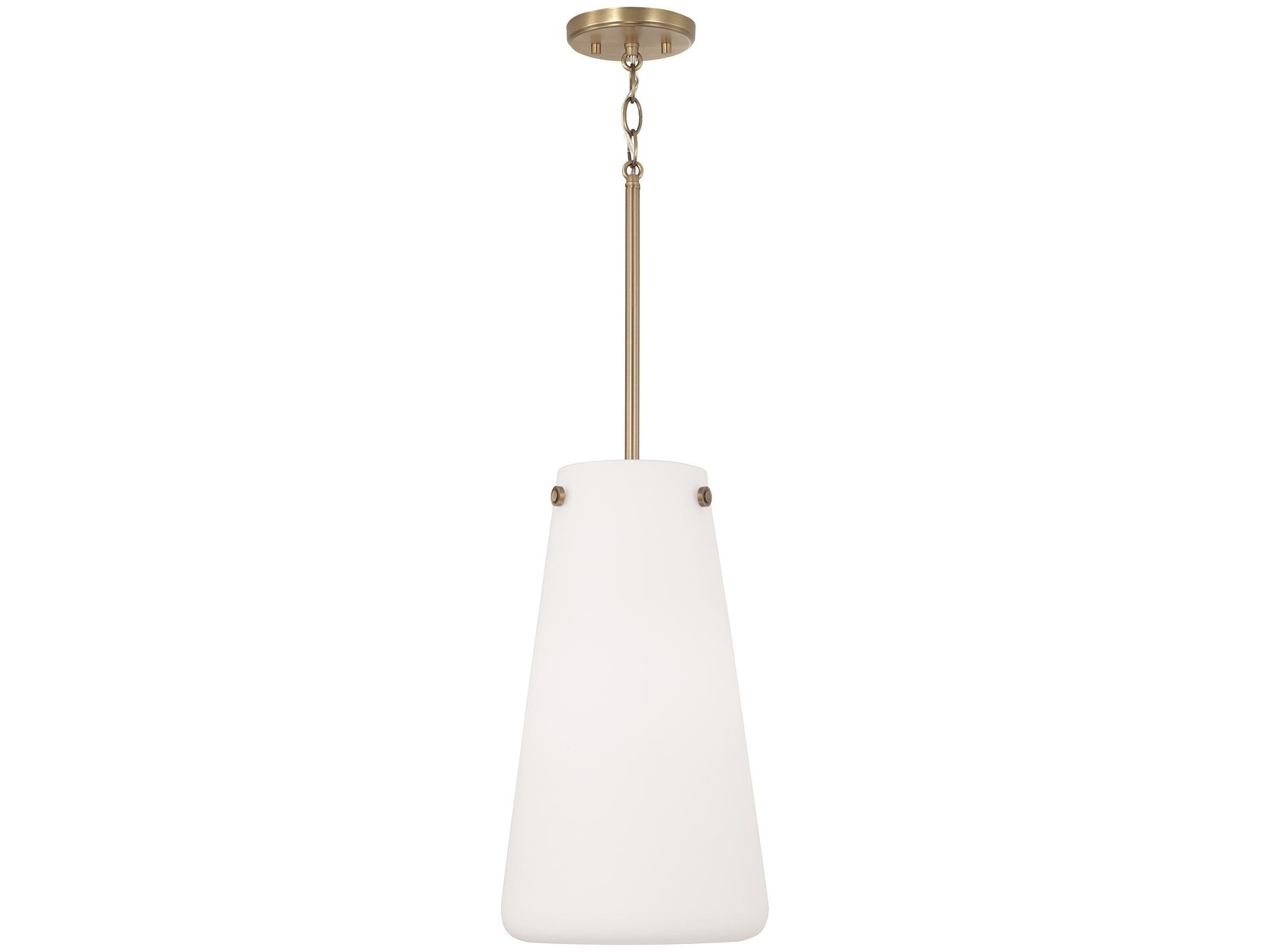 Capital Lighting Averitt 1-Light Aged Brass Mini Pendant