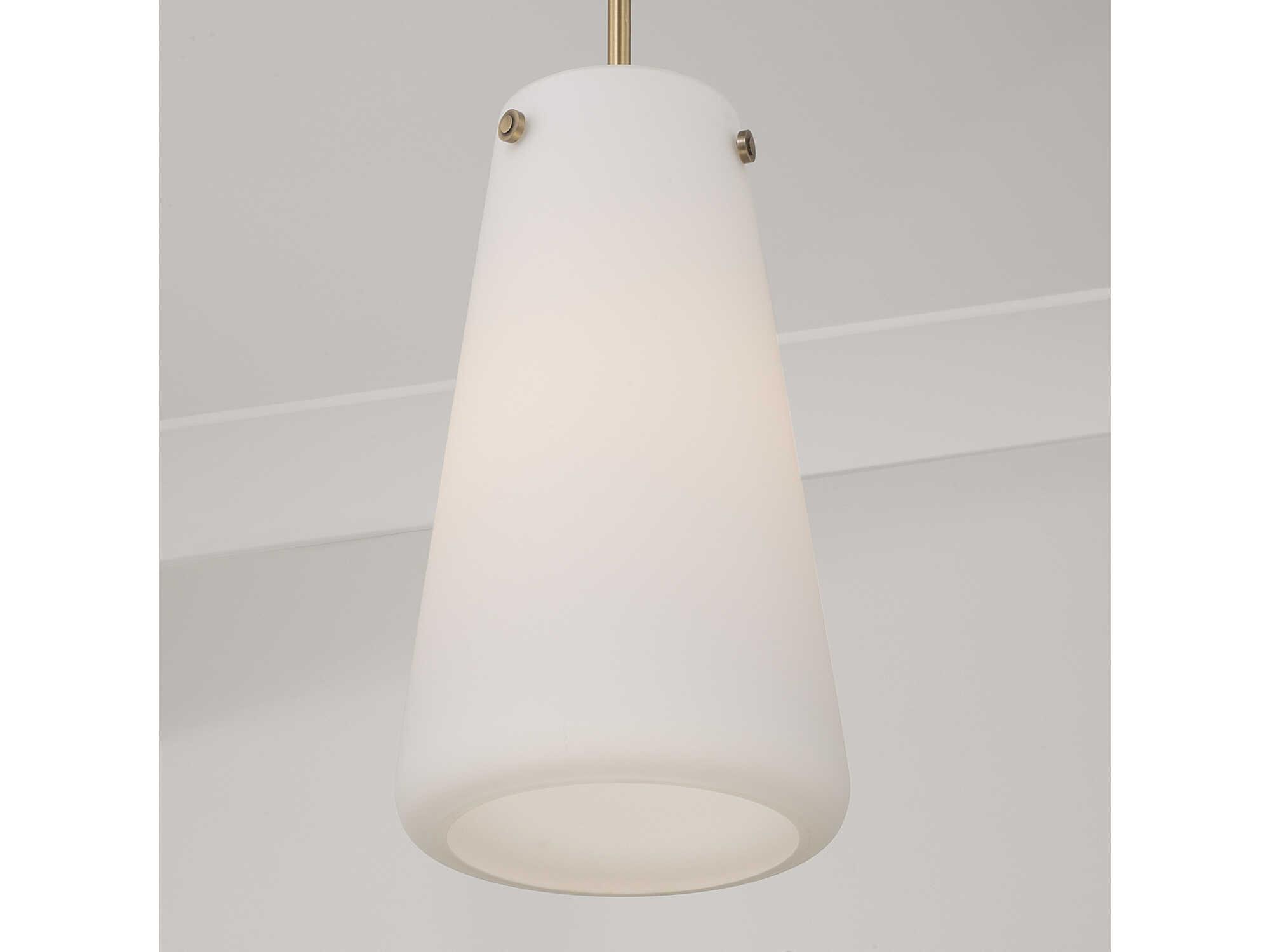 Capital Lighting Averitt 1-Light Aged Brass Mini Pendant