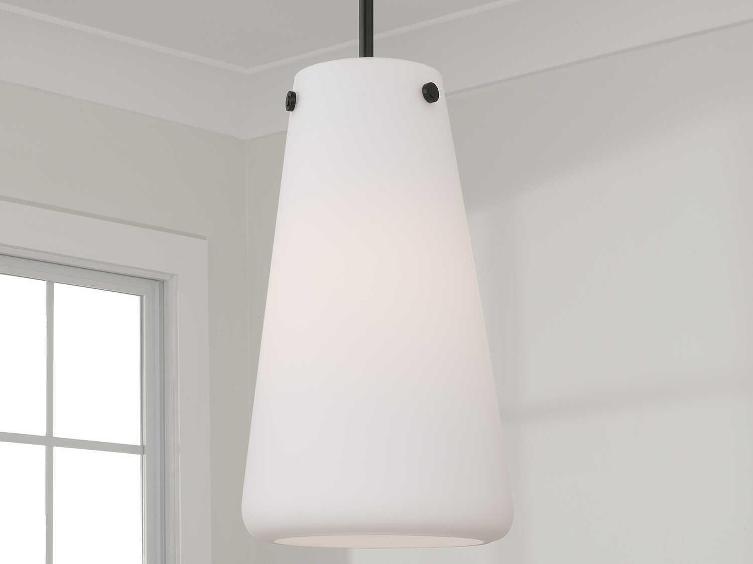 Capital Lighting Averitt 1-Light Matte Black Mini Pendant