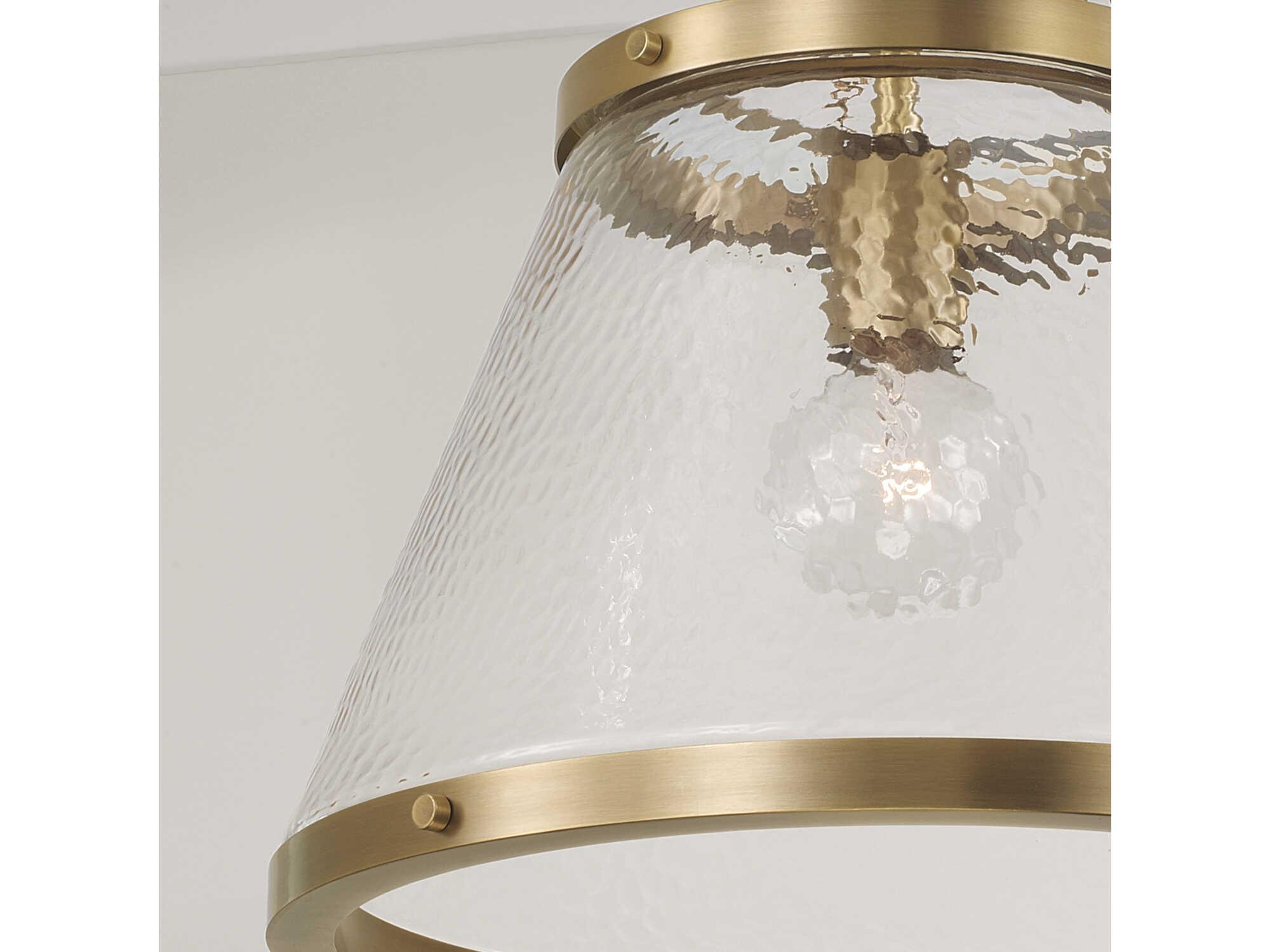 Capital Lighting Landon 1-Light Aged Brass Pendant