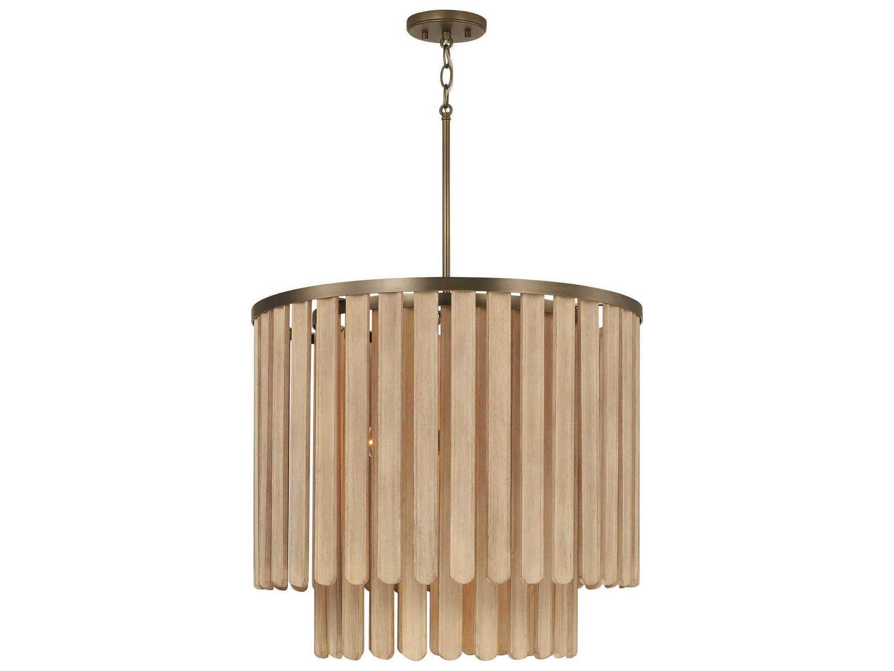 Capital Lighting Jada 5-Light Dark Brass Tiered Pendant