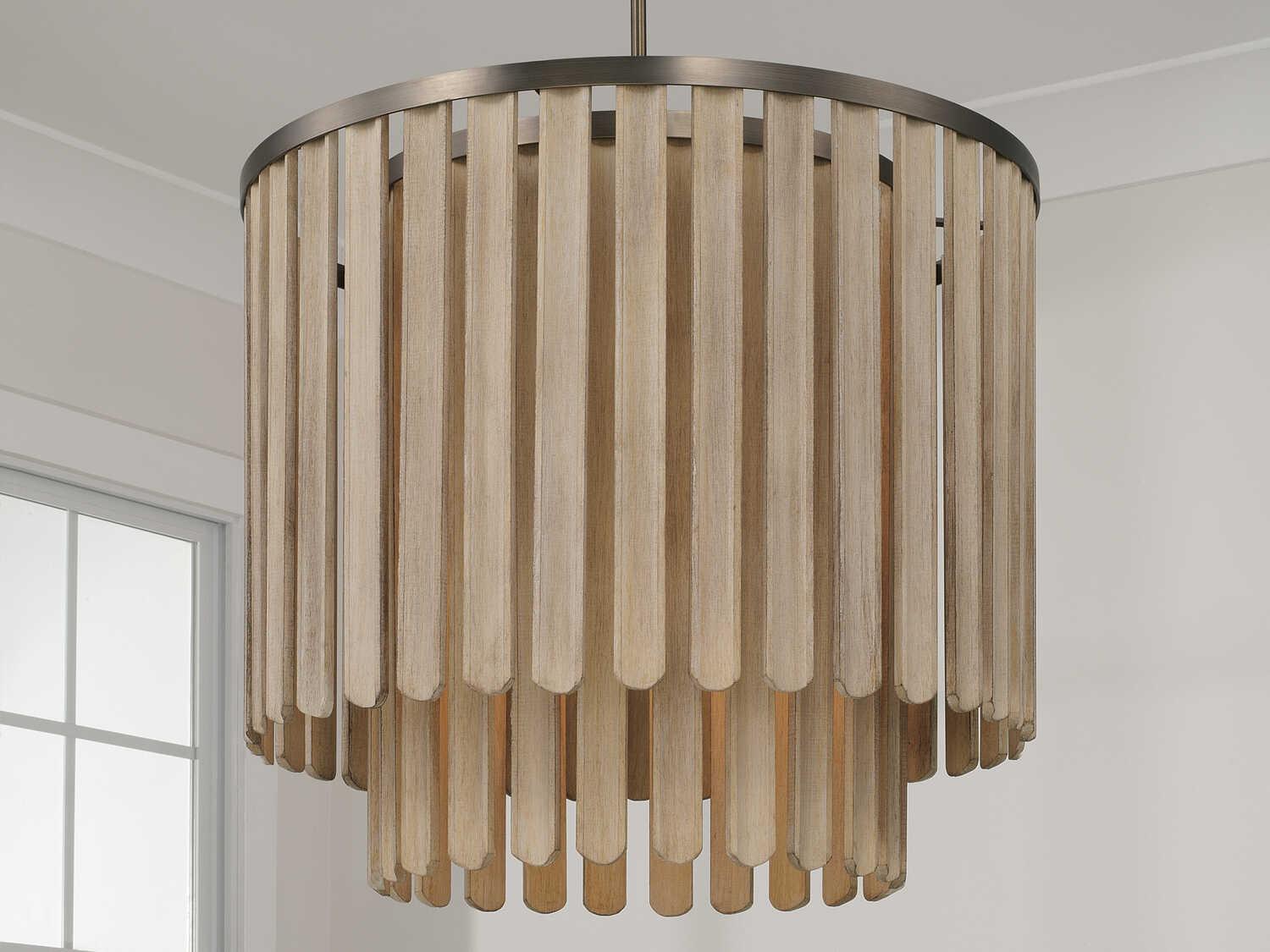 Capital Lighting Jada 5-Light Dark Brass Tiered Pendant