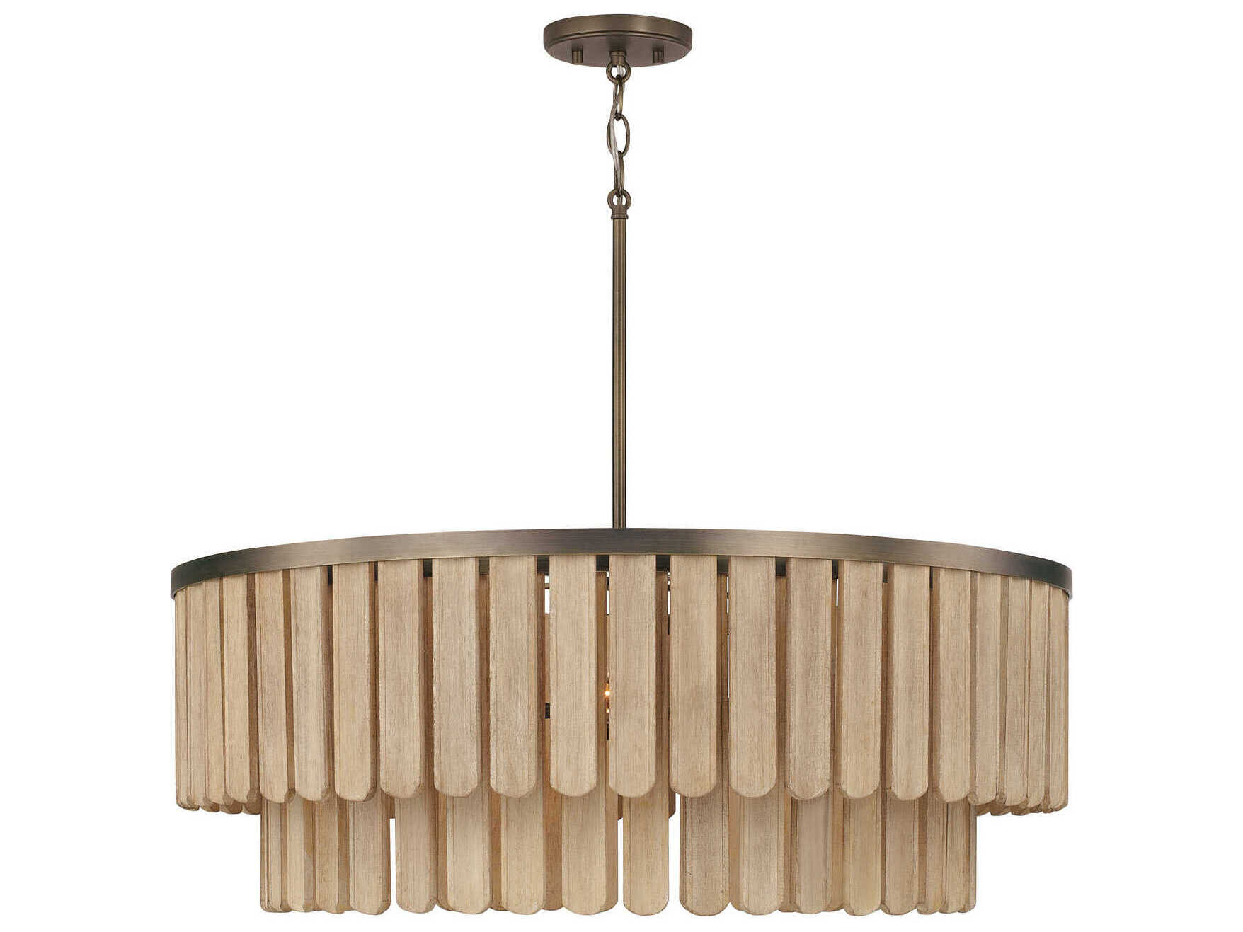 Capital Lighting Jada 6-Light Dark Brass Pendant