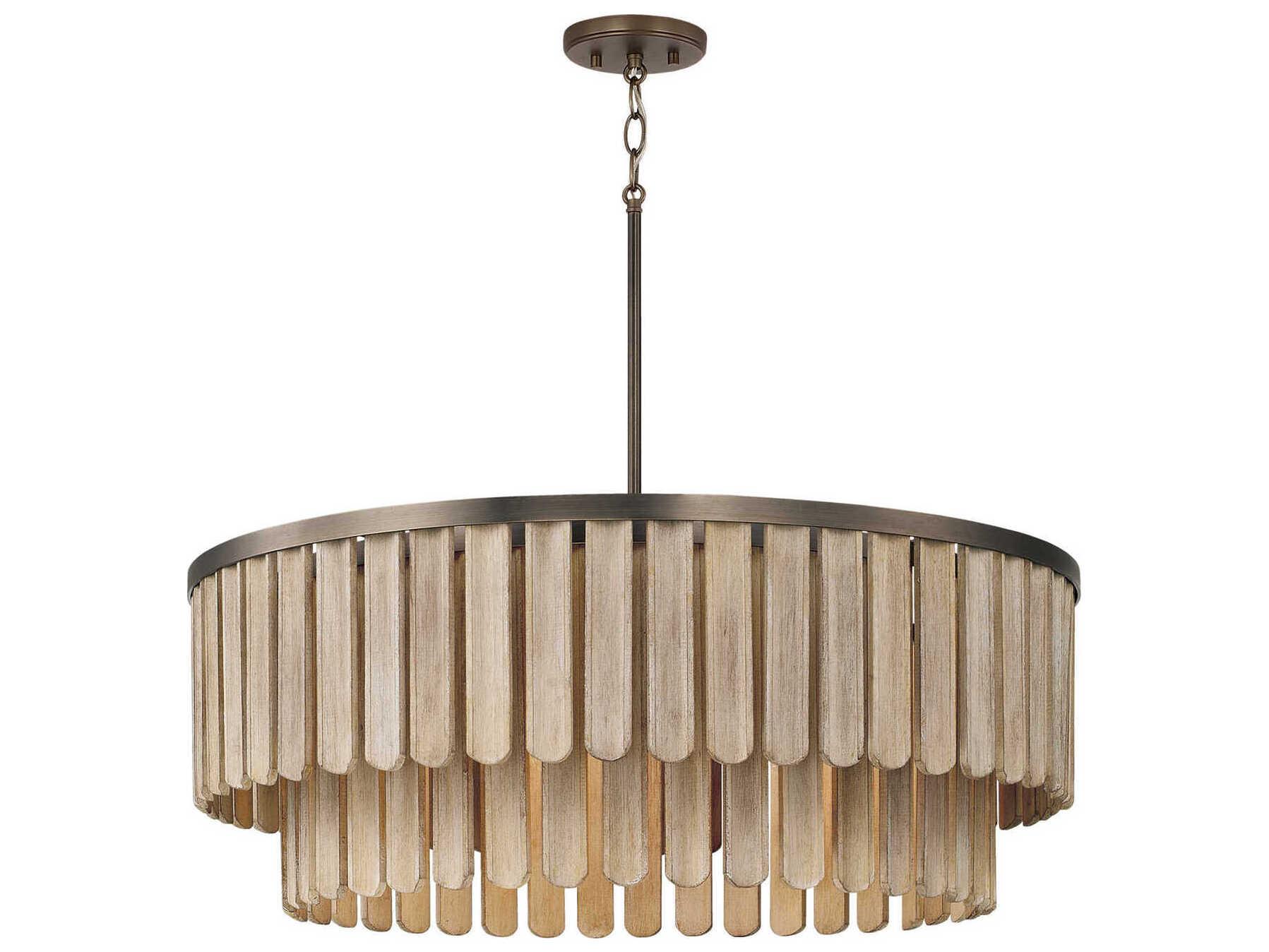 Capital Lighting Jada 6-Light Dark Brass Pendant