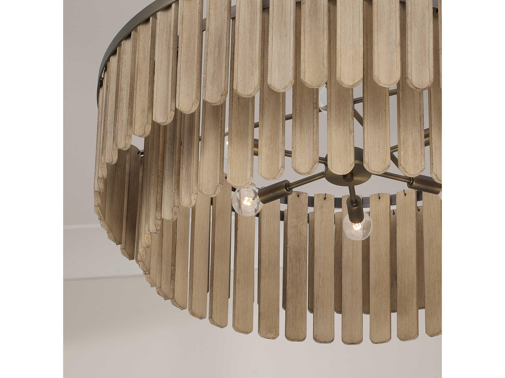 Capital Lighting Jada 6-Light Dark Brass Pendant