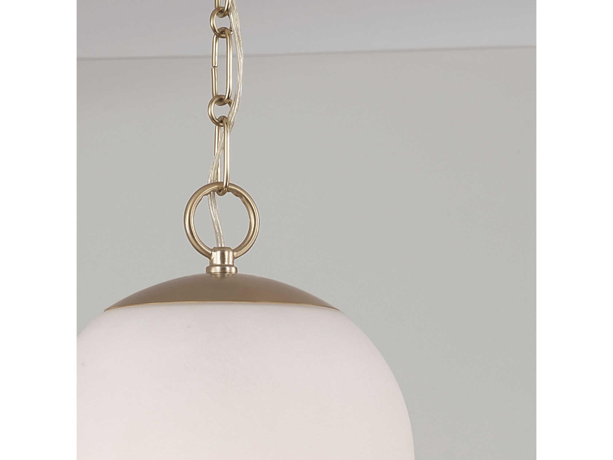 Capital Lighting Cleo 1-Light Matte Brass Cylinder Mini Pendant
