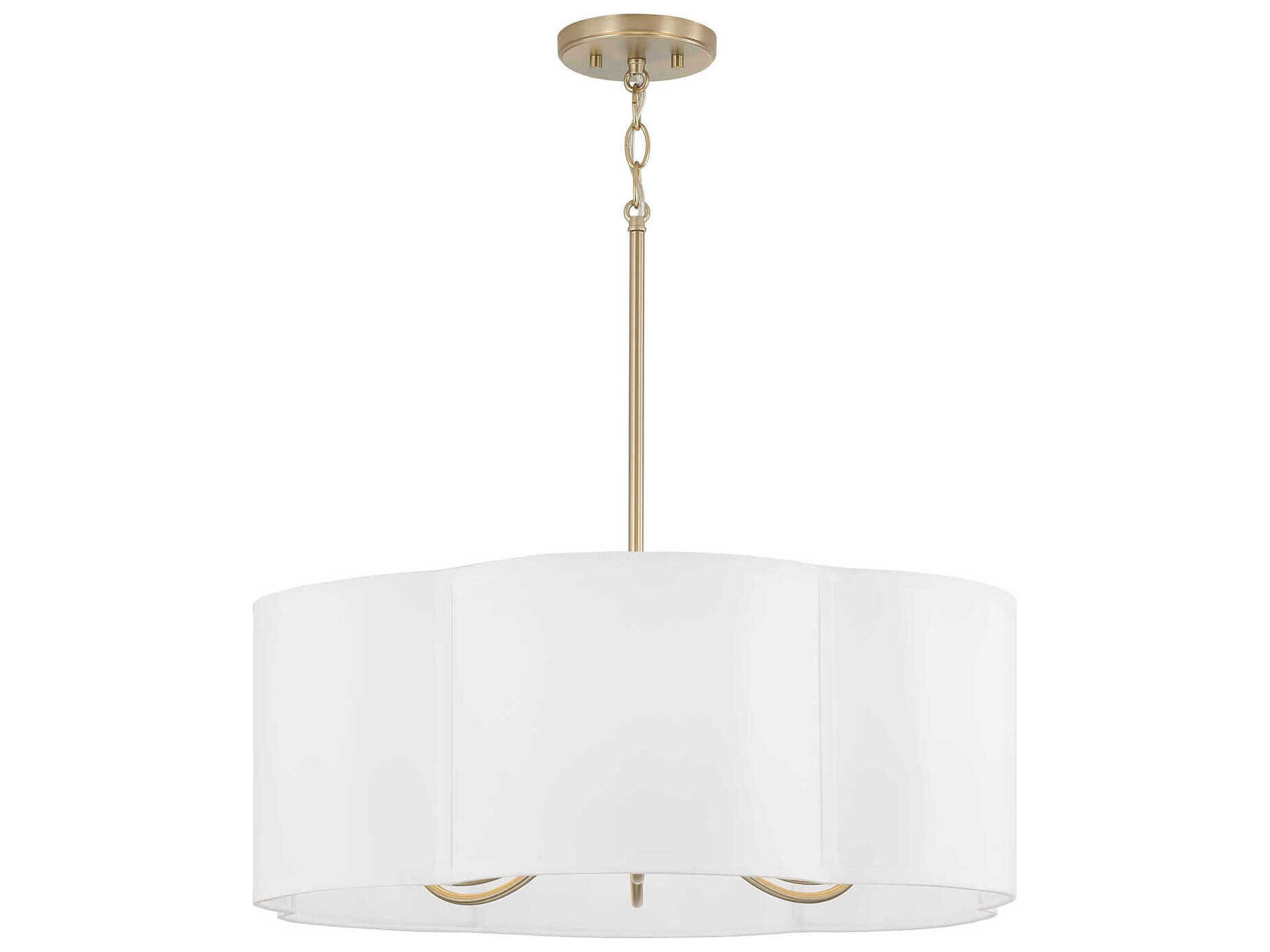 Capital Lighting Sabine 6-Light Matte Brass Pendant