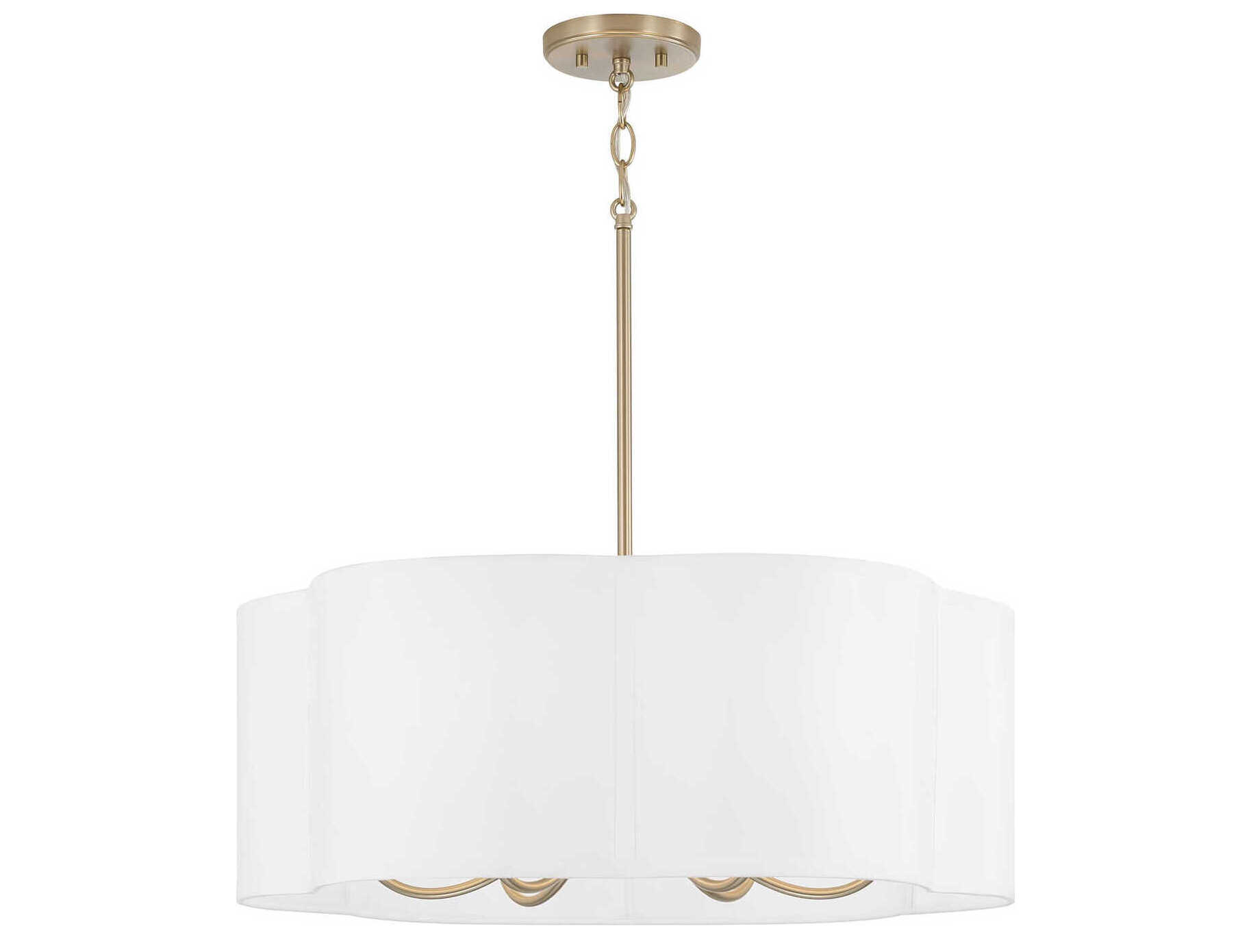 Capital Lighting Sabine 6-Light Matte Brass Pendant