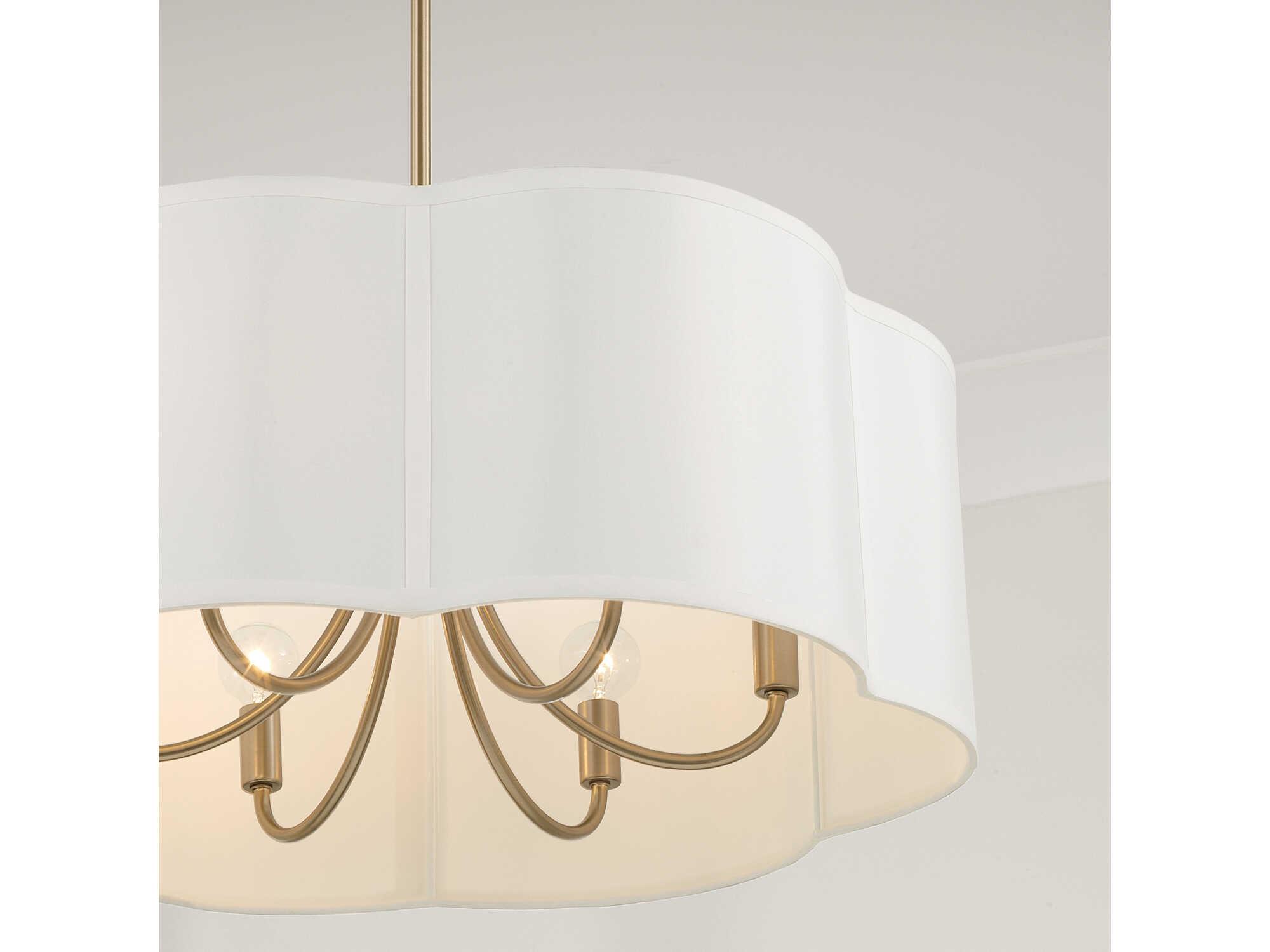 Capital Lighting Sabine 6-Light Matte Brass Pendant
