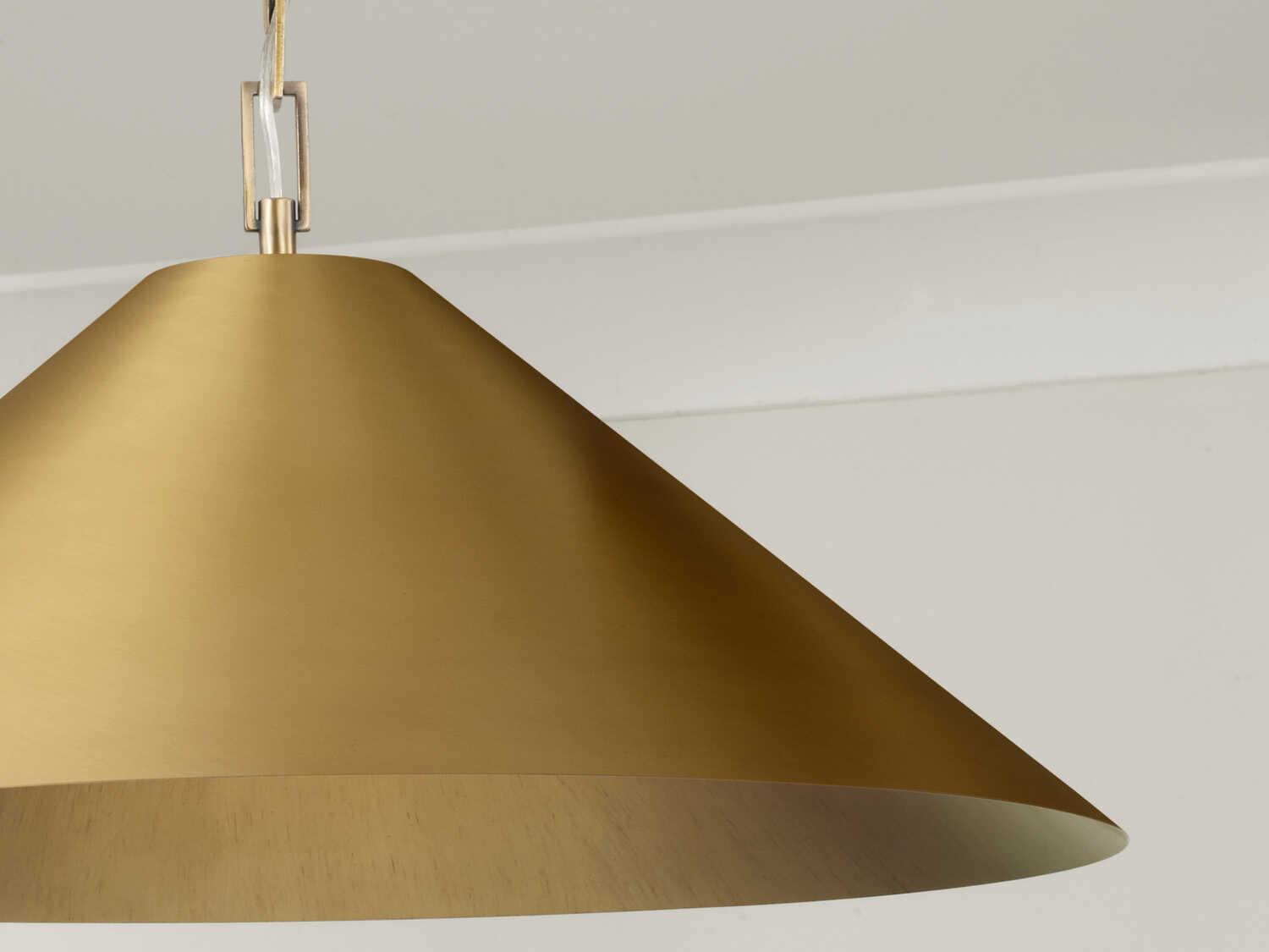 Capital Lighting Avery 1-Light Aged Brass Pendant