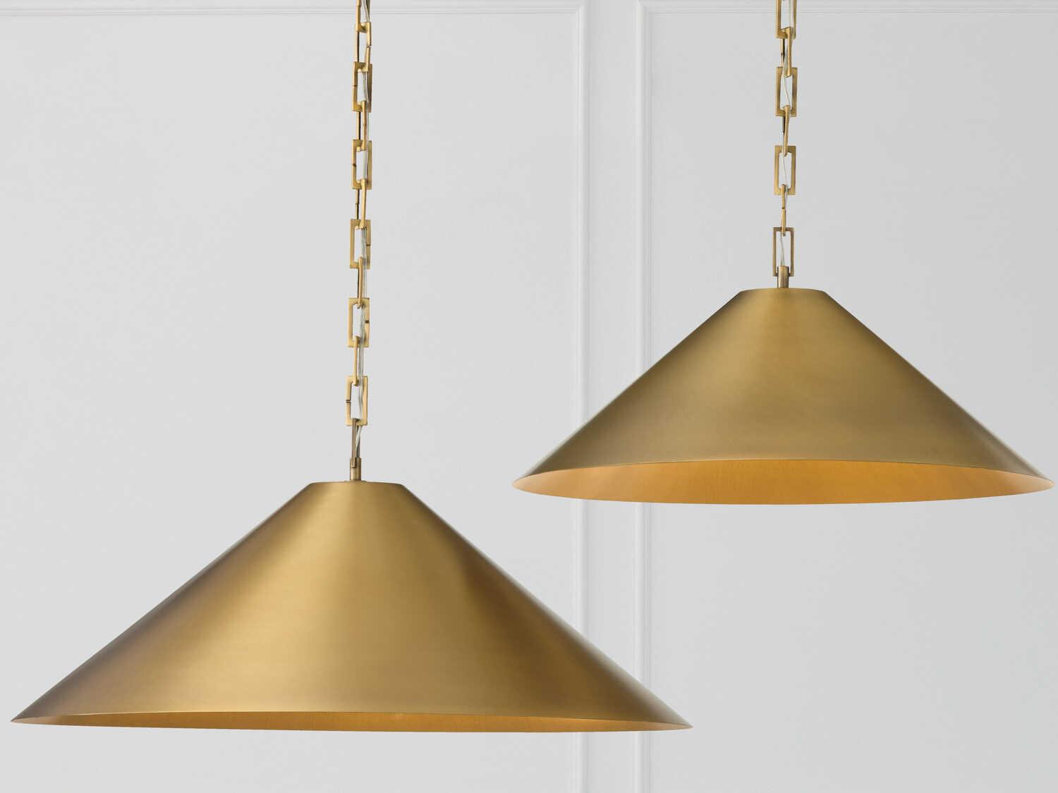 Capital Lighting Avery 1-Light Aged Brass Pendant